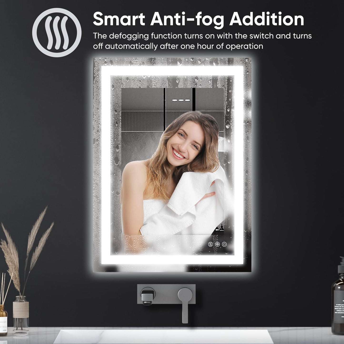 Antok 36x48 LED Bathroom Mirror