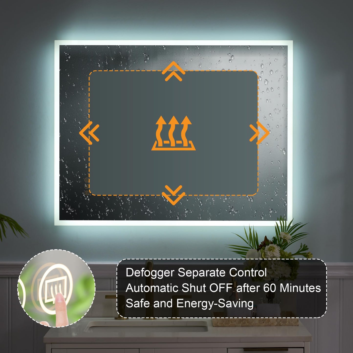 WELLFOR LED Mirror – Anti-Fog