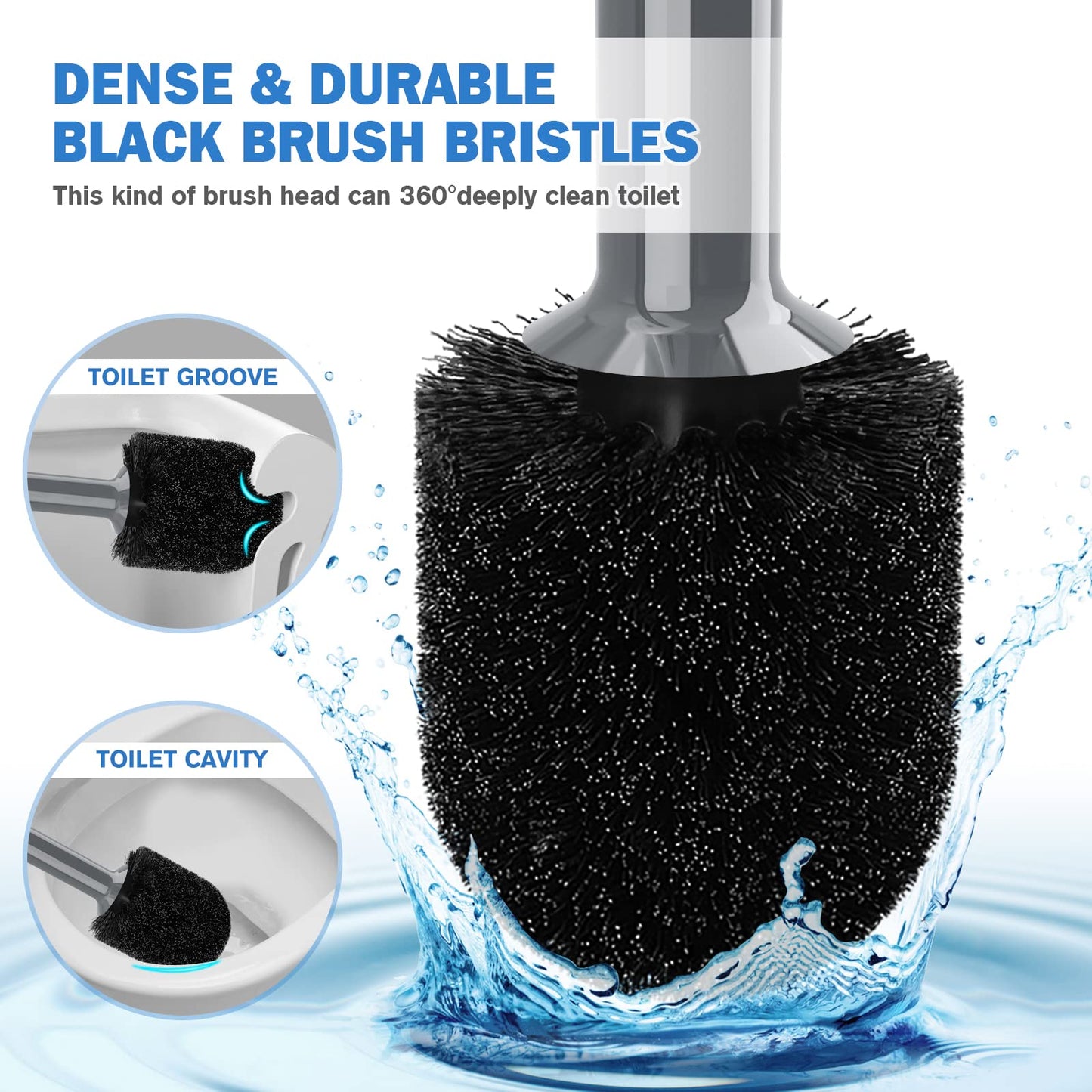 Toilet Brush & Plunger Set – Black