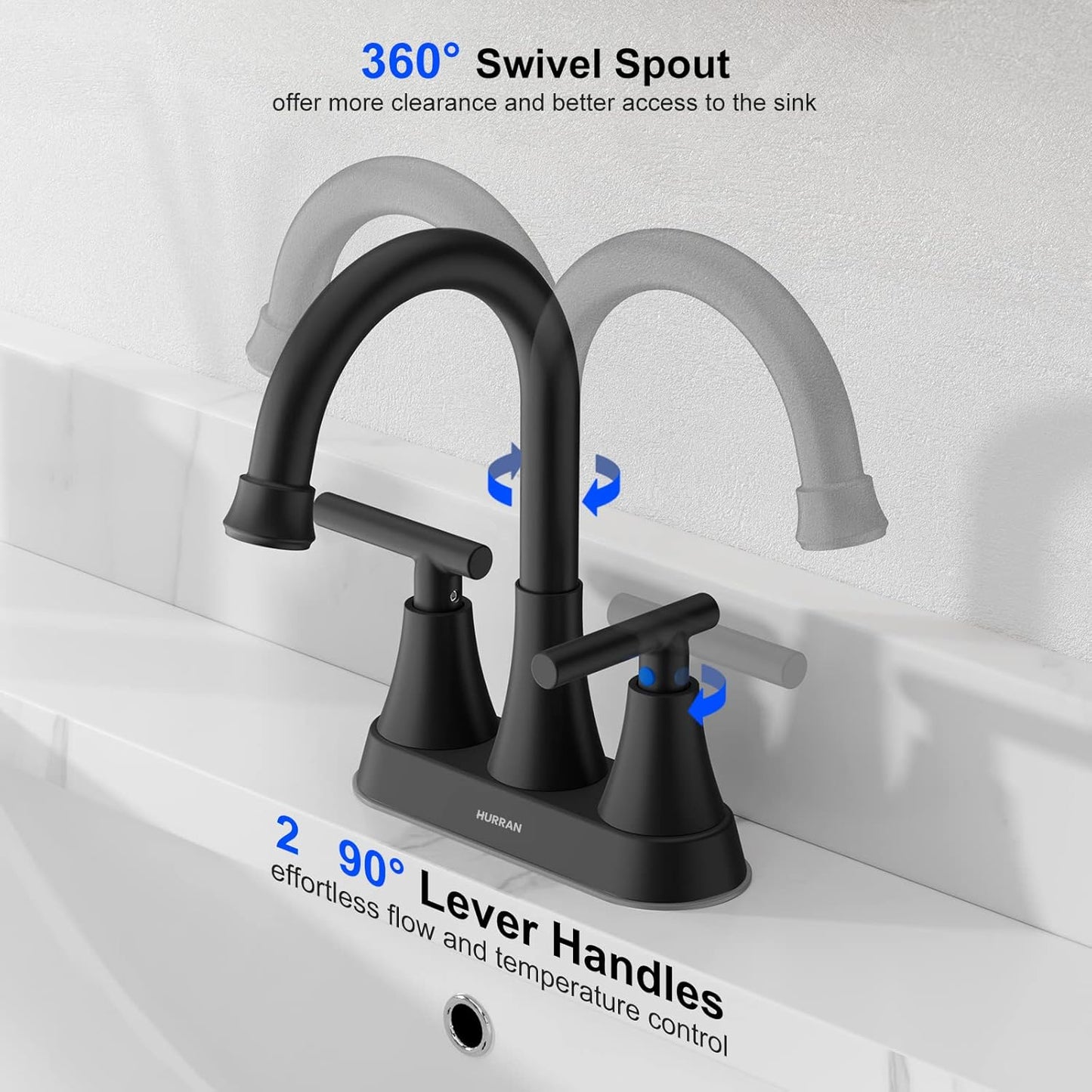 Hurran Matte Black Faucet