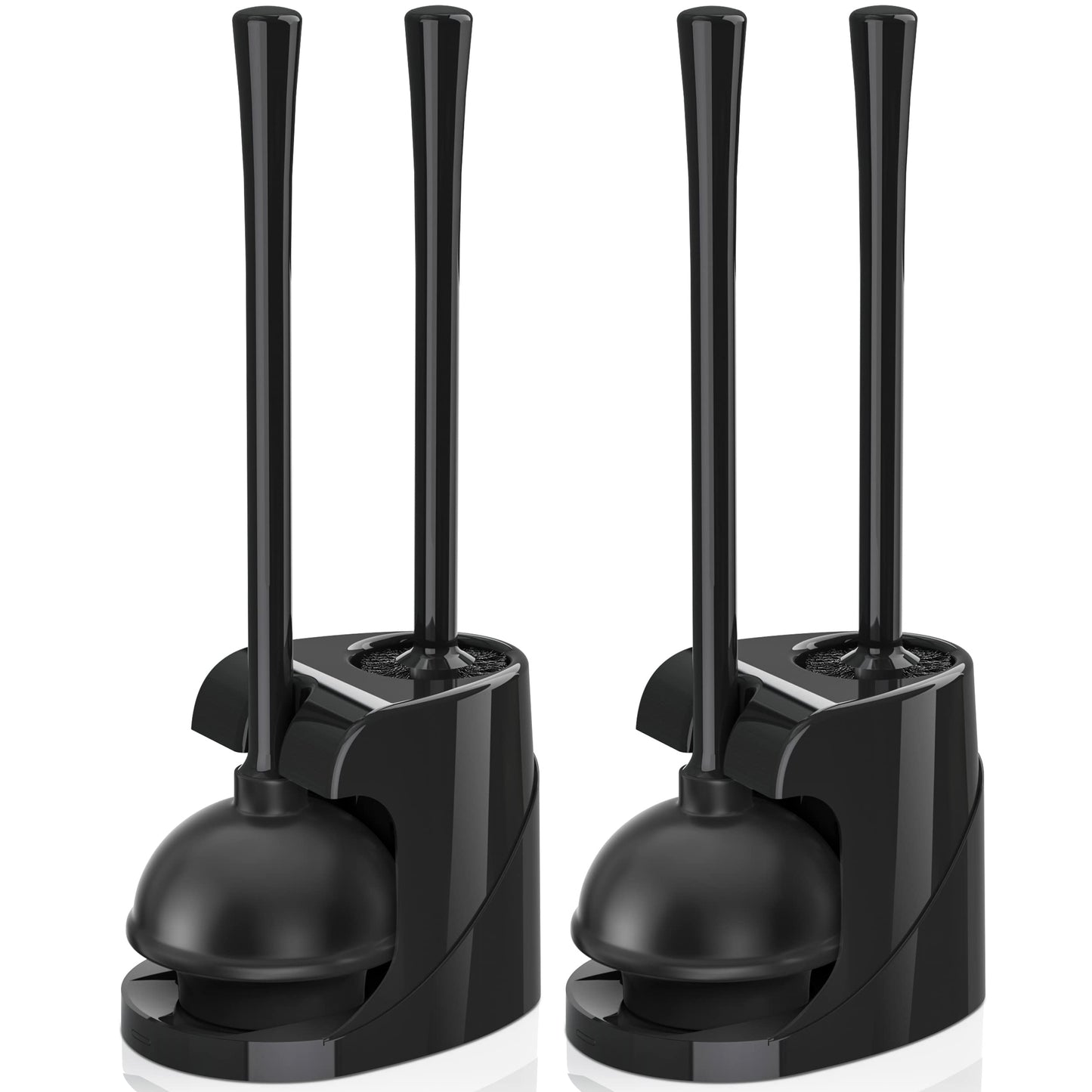 Toilet Brush & Plunger Set – Black