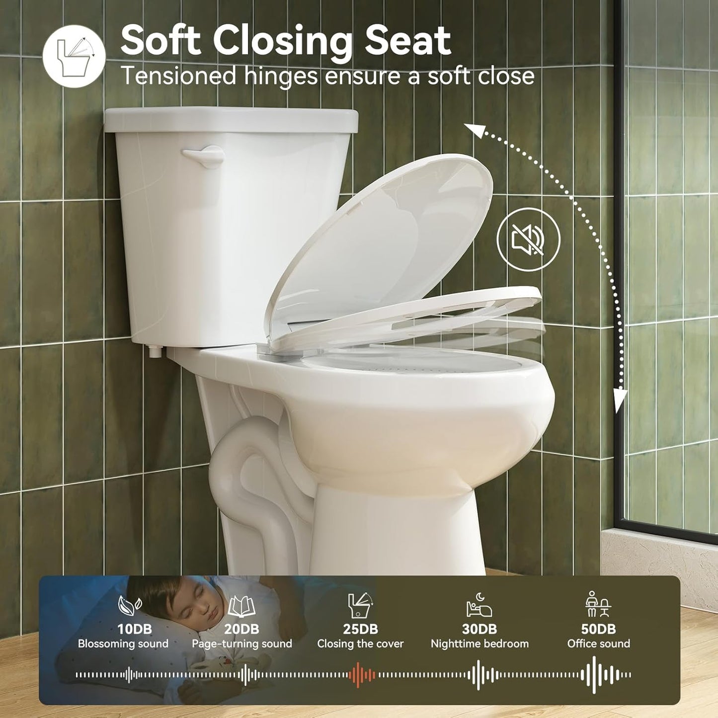 HOROW ADA Toilet – 1.28 GPF, White