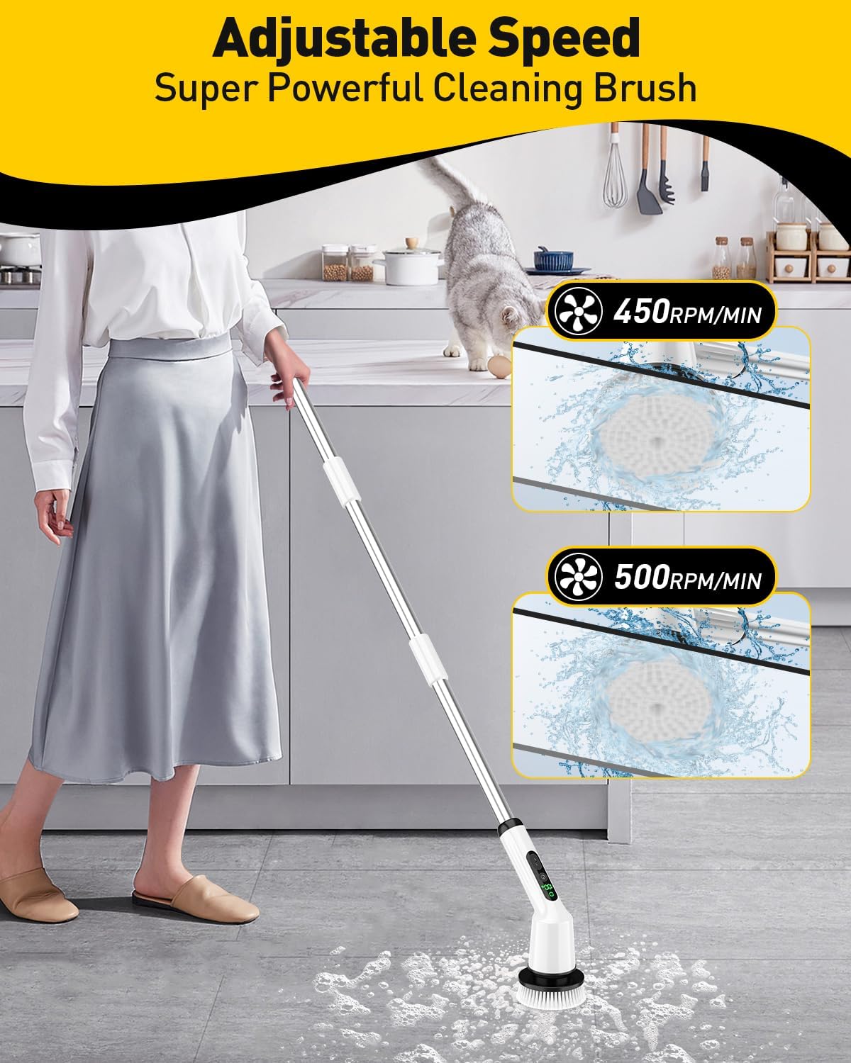 Cordless Electric Spin Scrubber