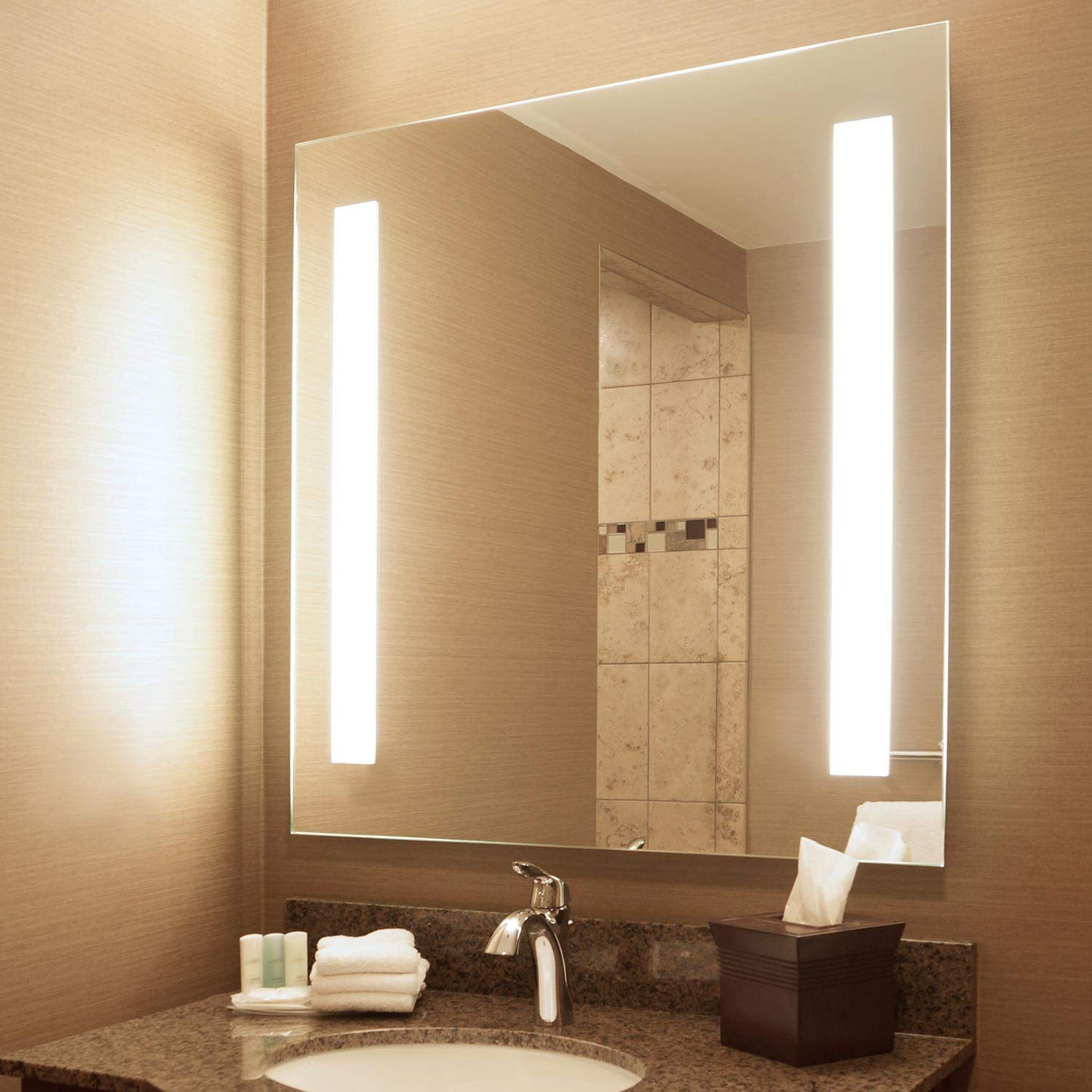 36x36" LED Lighted Bathroom Mirror