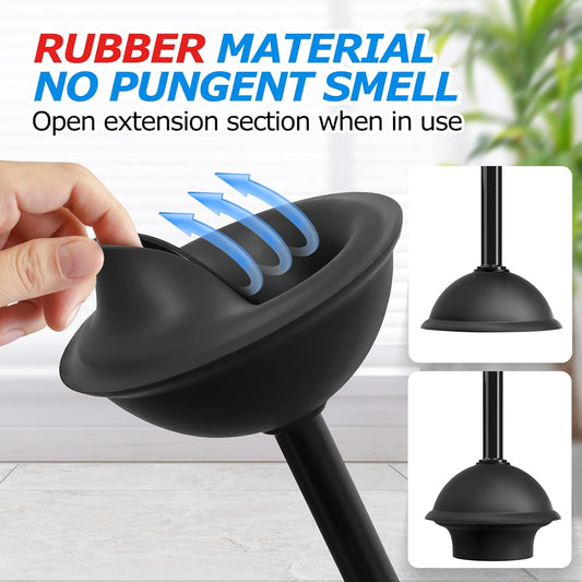 2-in-1 Toilet Brush & Plunger Set