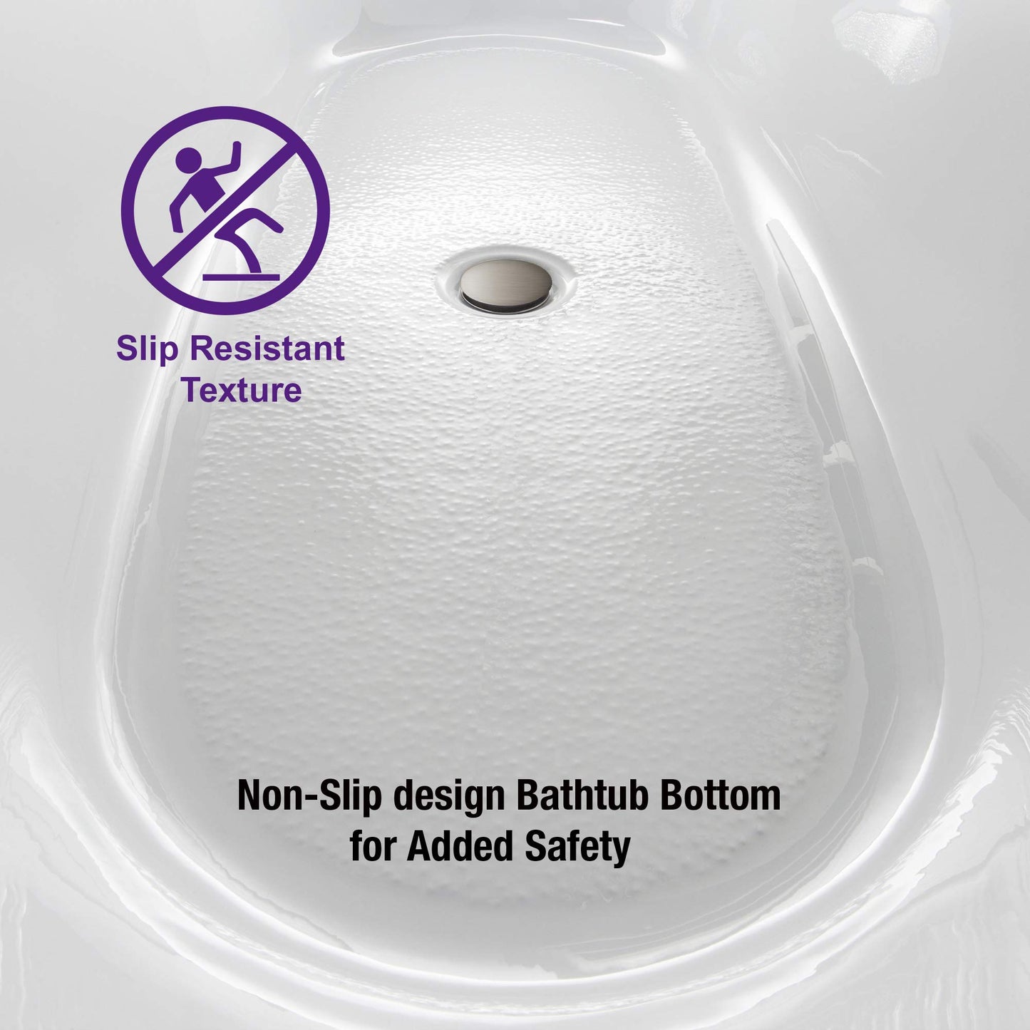 59" WOODBRIDGE Tub - White