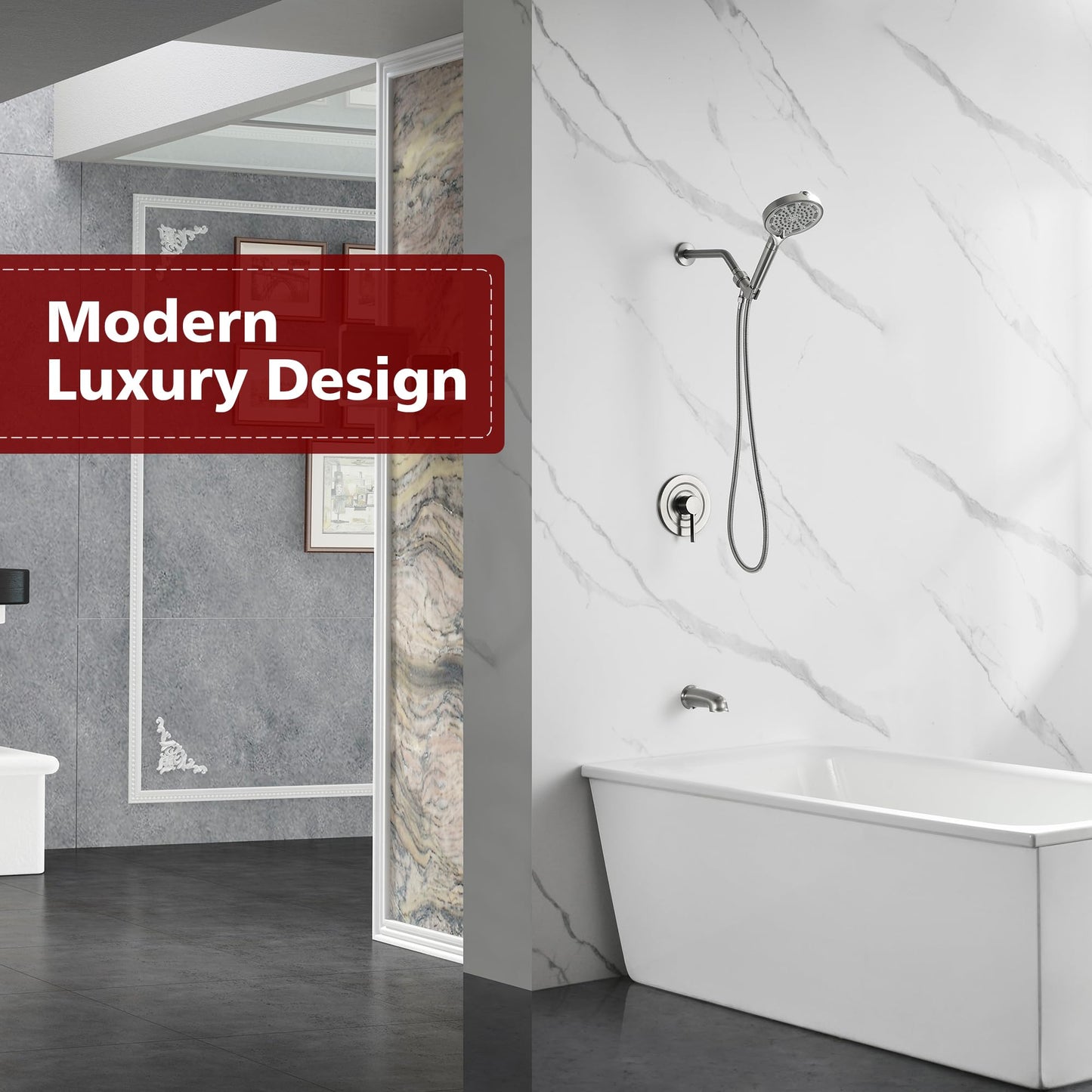 Brushed Gold Shower Set