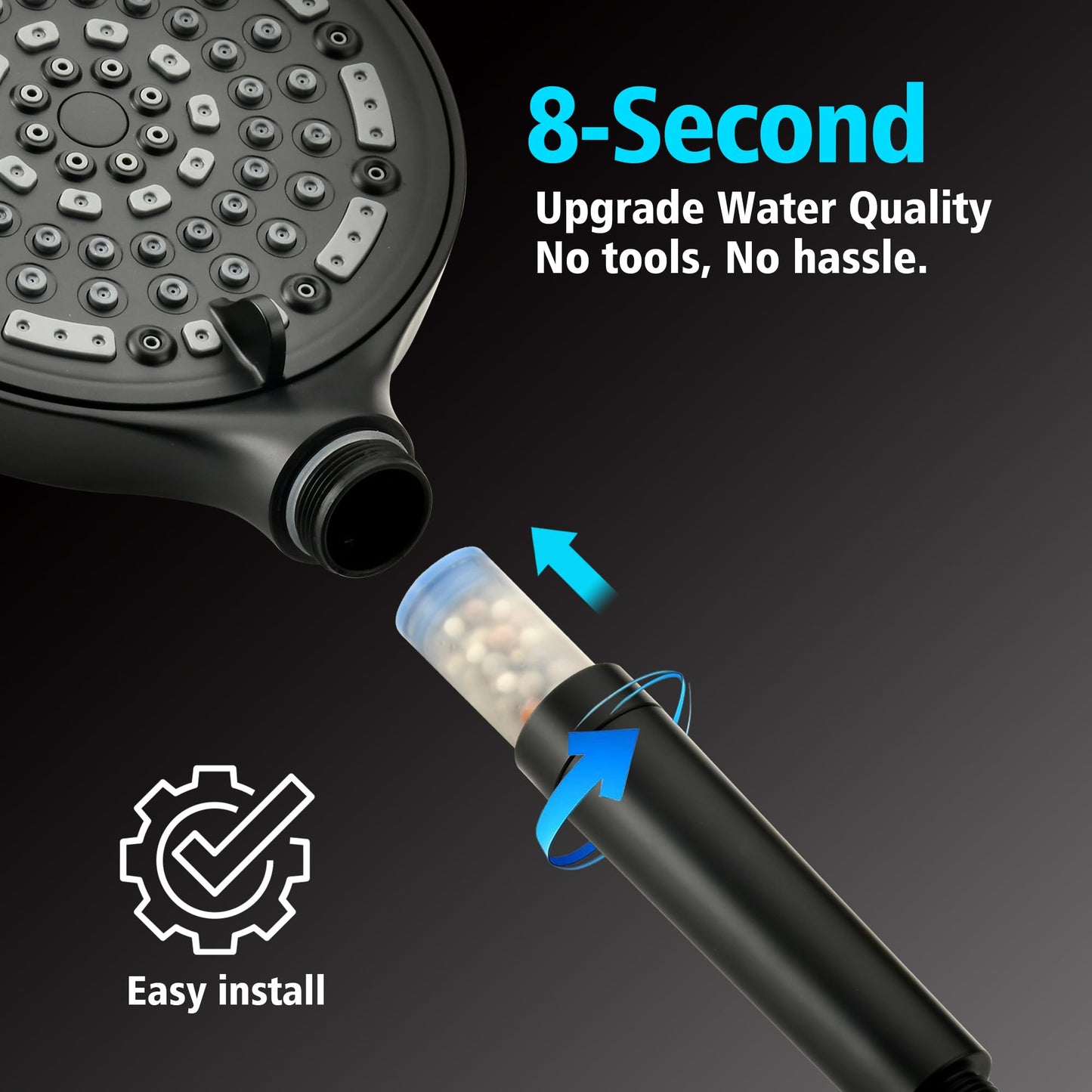 Brushed Gold Shower Set