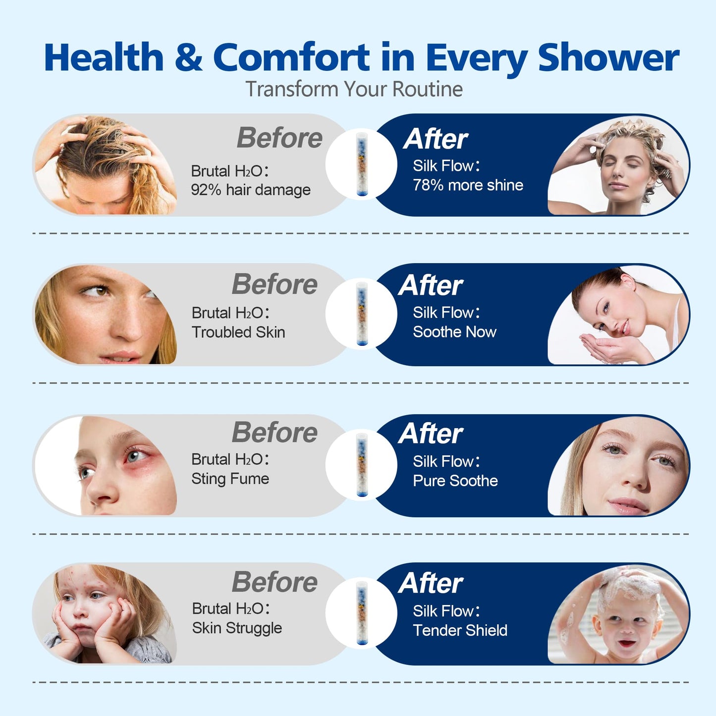 Brushed Gold Shower Set