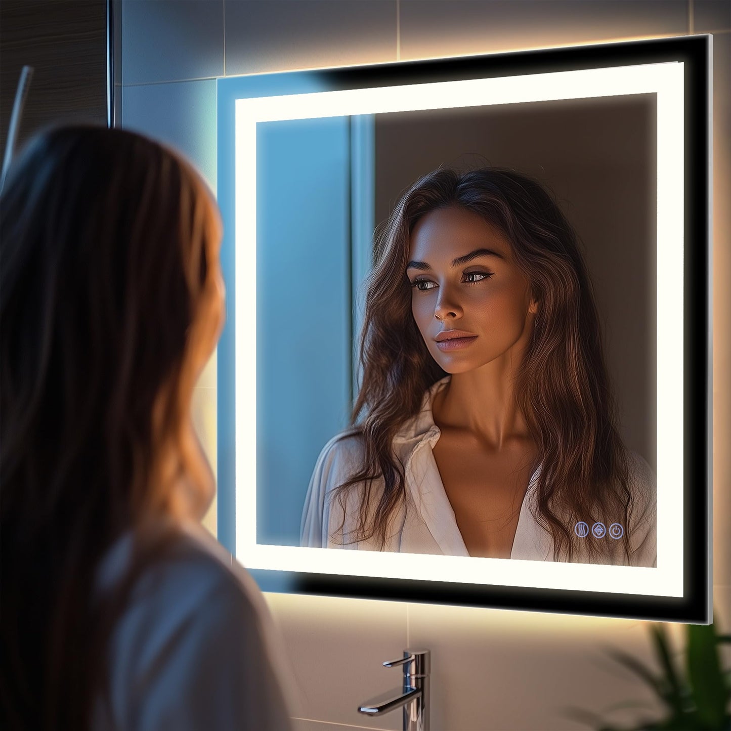 Antok 36x48 LED Bathroom Mirror
