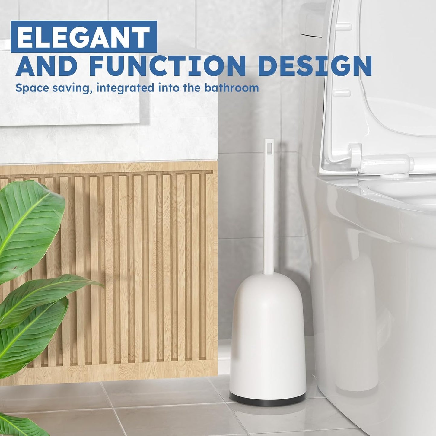 2-Pack Toilet Brush Set – White