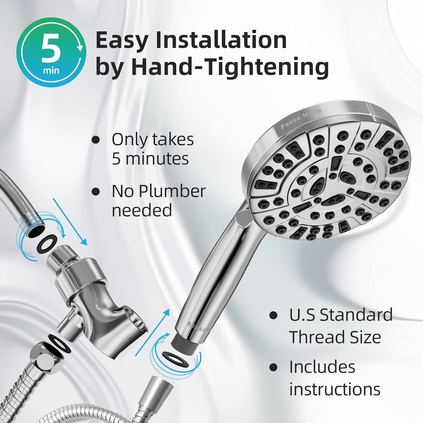 High Pressure Handheld Shower