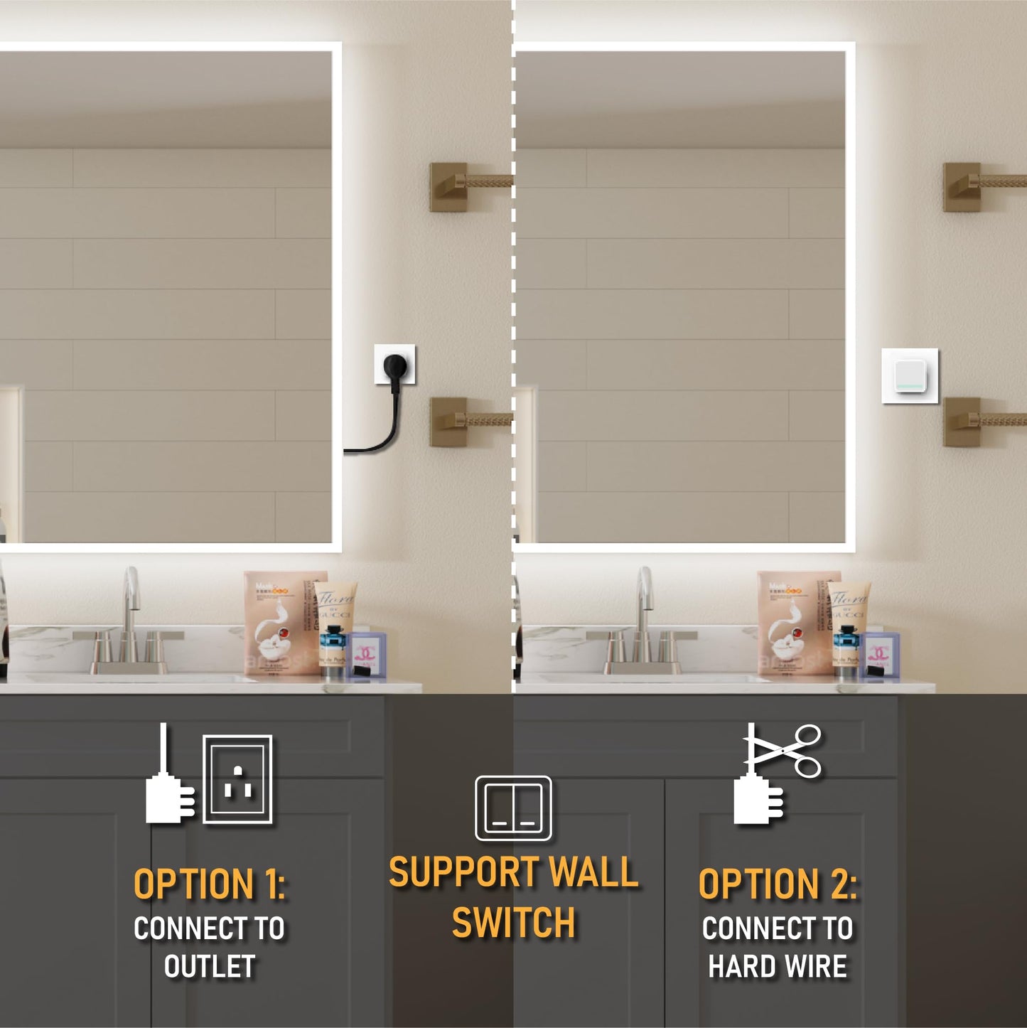 WELLFOR LED Mirror – Anti-Fog