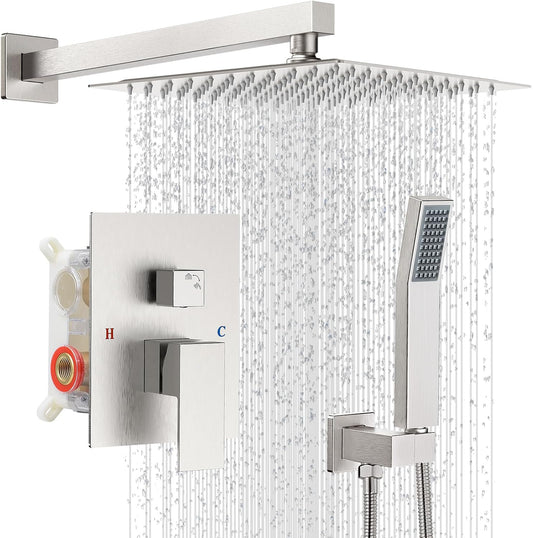 Rainfall Shower Set – Brushed Nickel