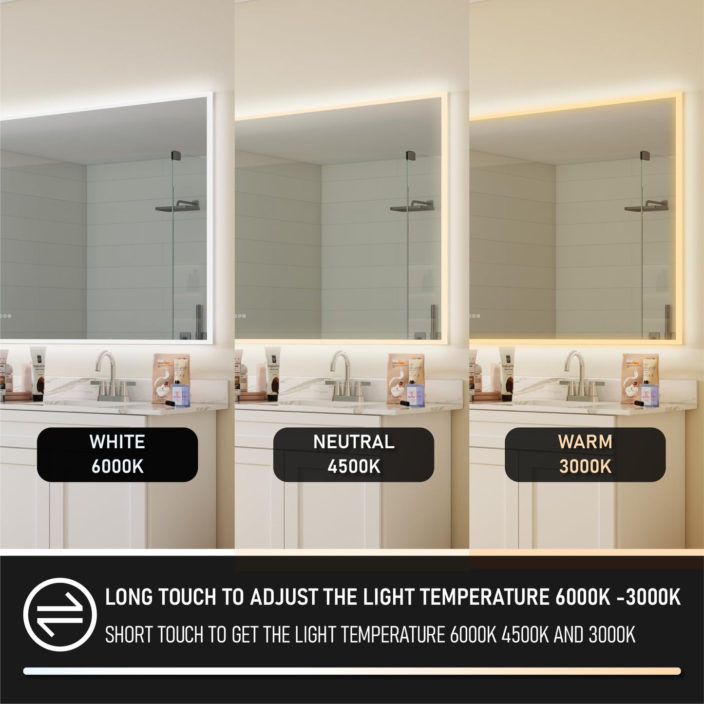 WELLFOR LED Mirror – Anti-Fog