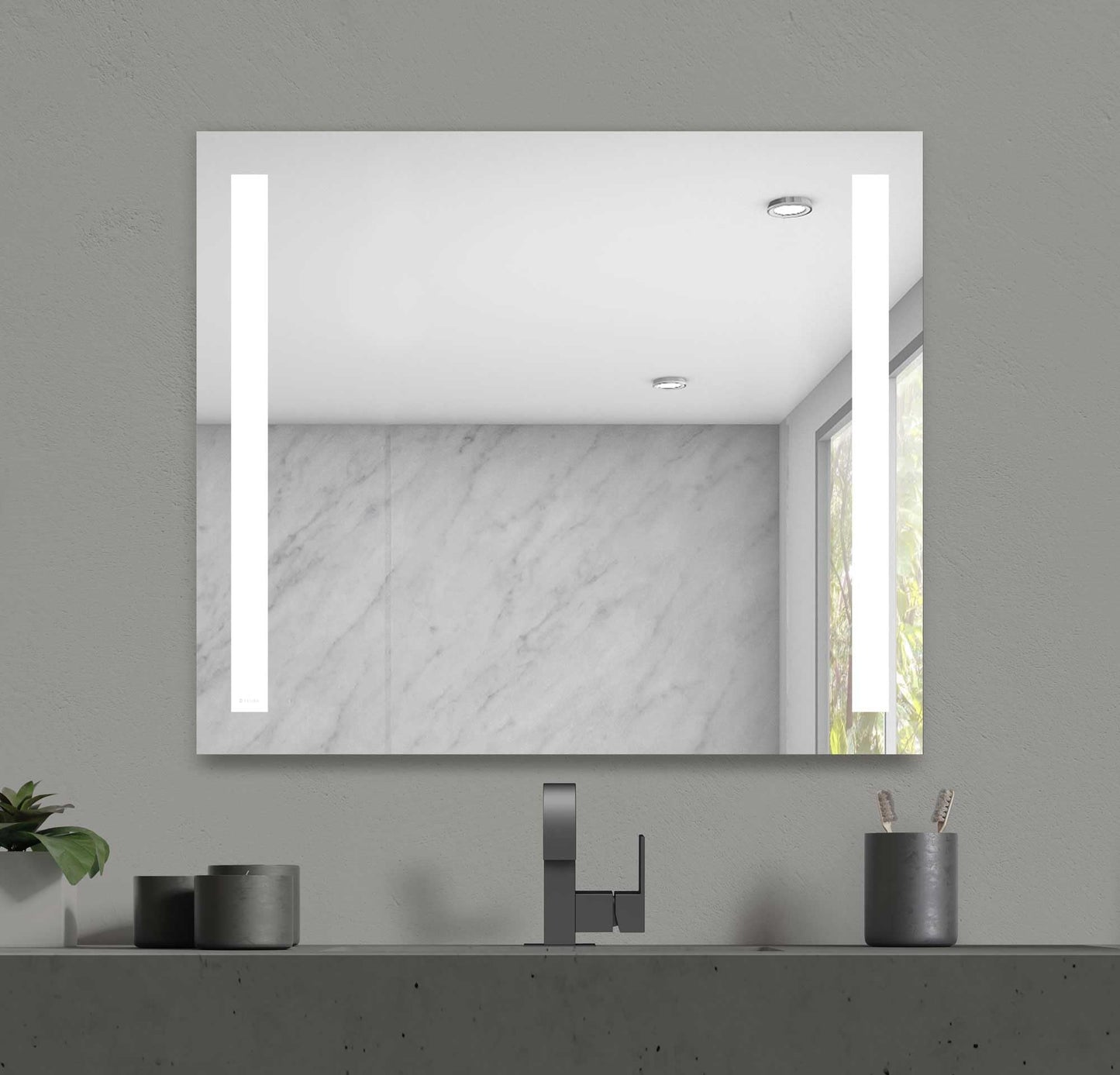 36x36" LED Lighted Bathroom Mirror
