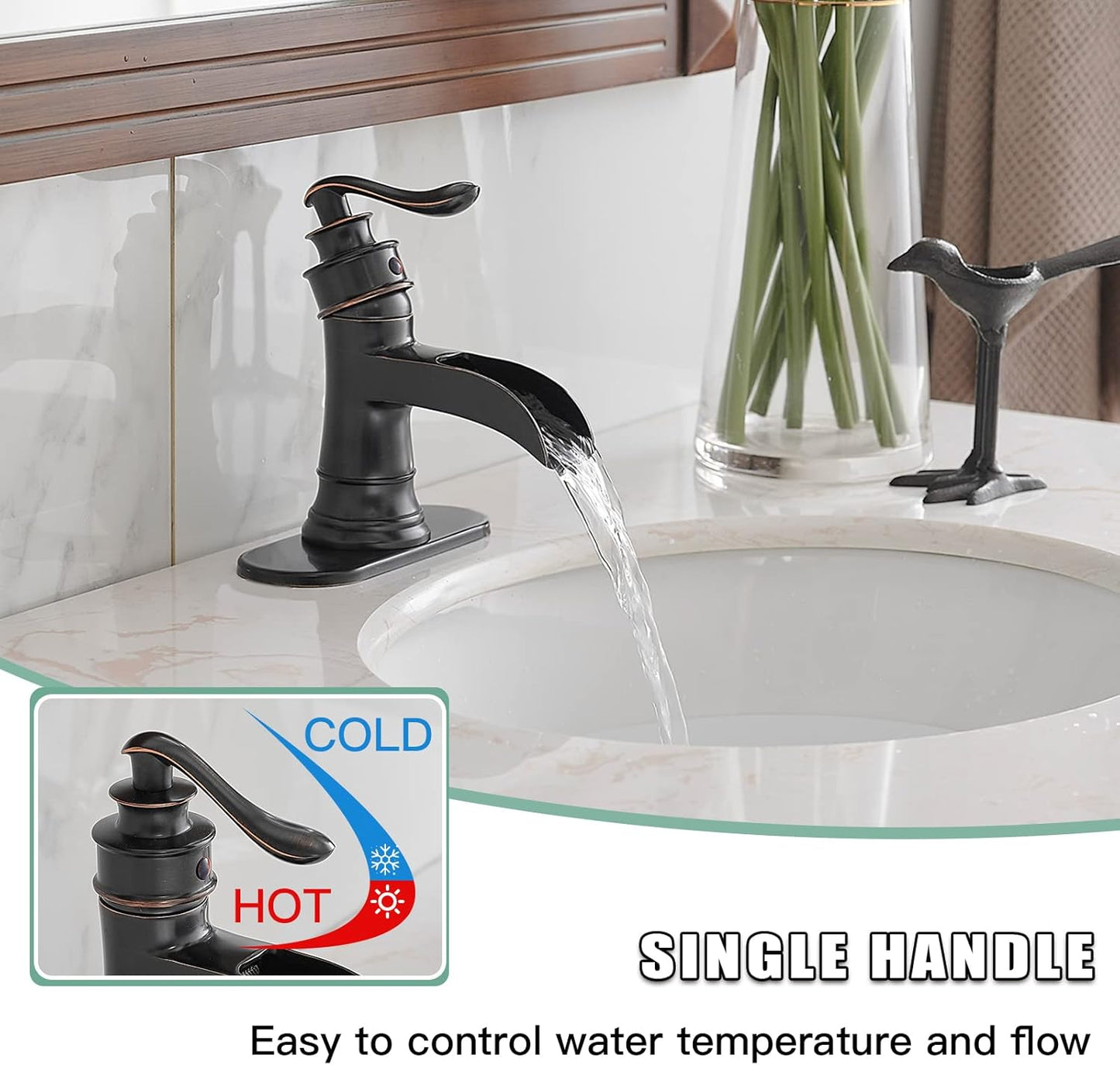 BWE Waterfall Bronze Faucet