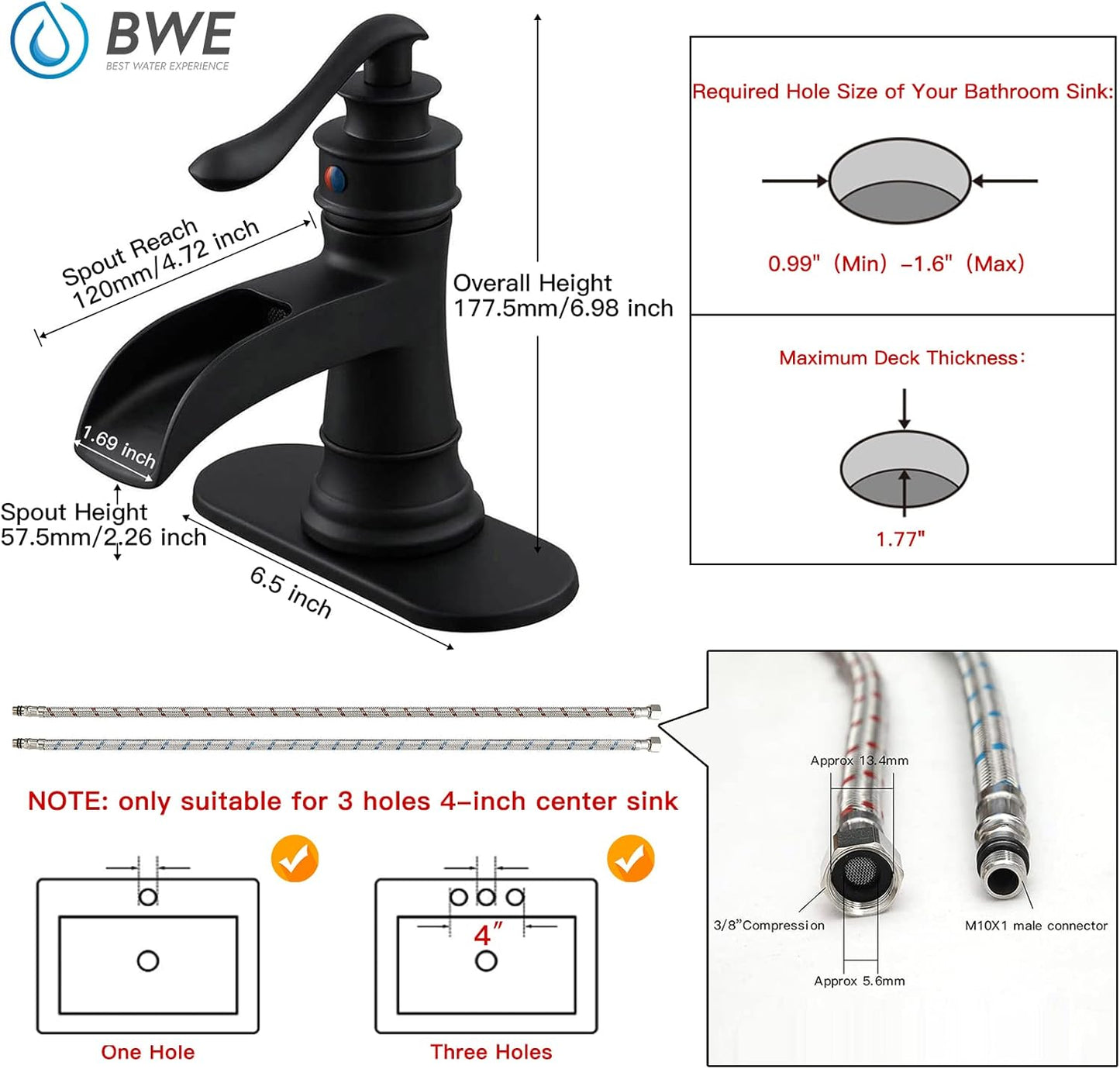 BWE Waterfall Bronze Faucet