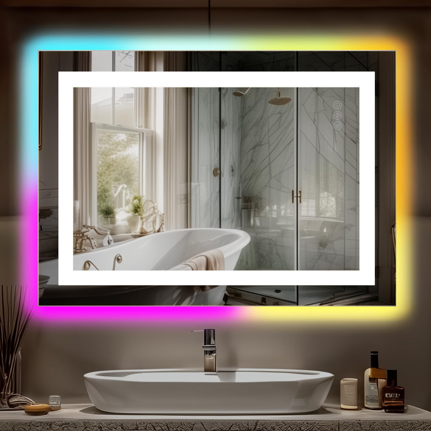 Antok 36x48 LED Bathroom Mirror