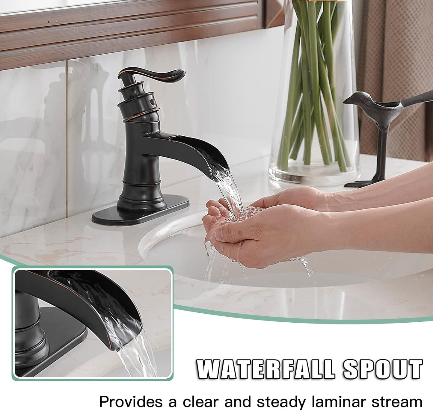 BWE Waterfall Bronze Faucet