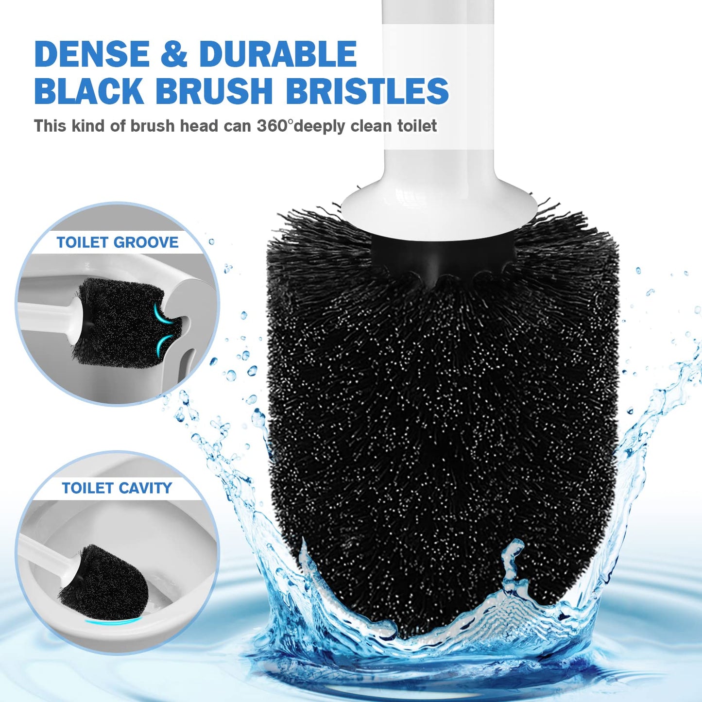 Toilet Brush & Plunger Set – Black