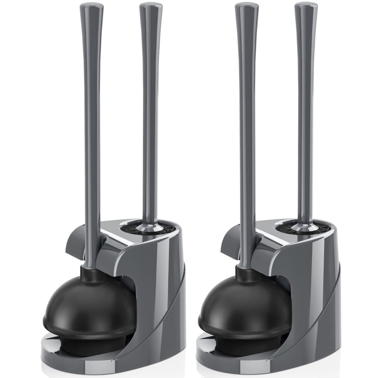 Toilet Brush & Plunger Set – Black