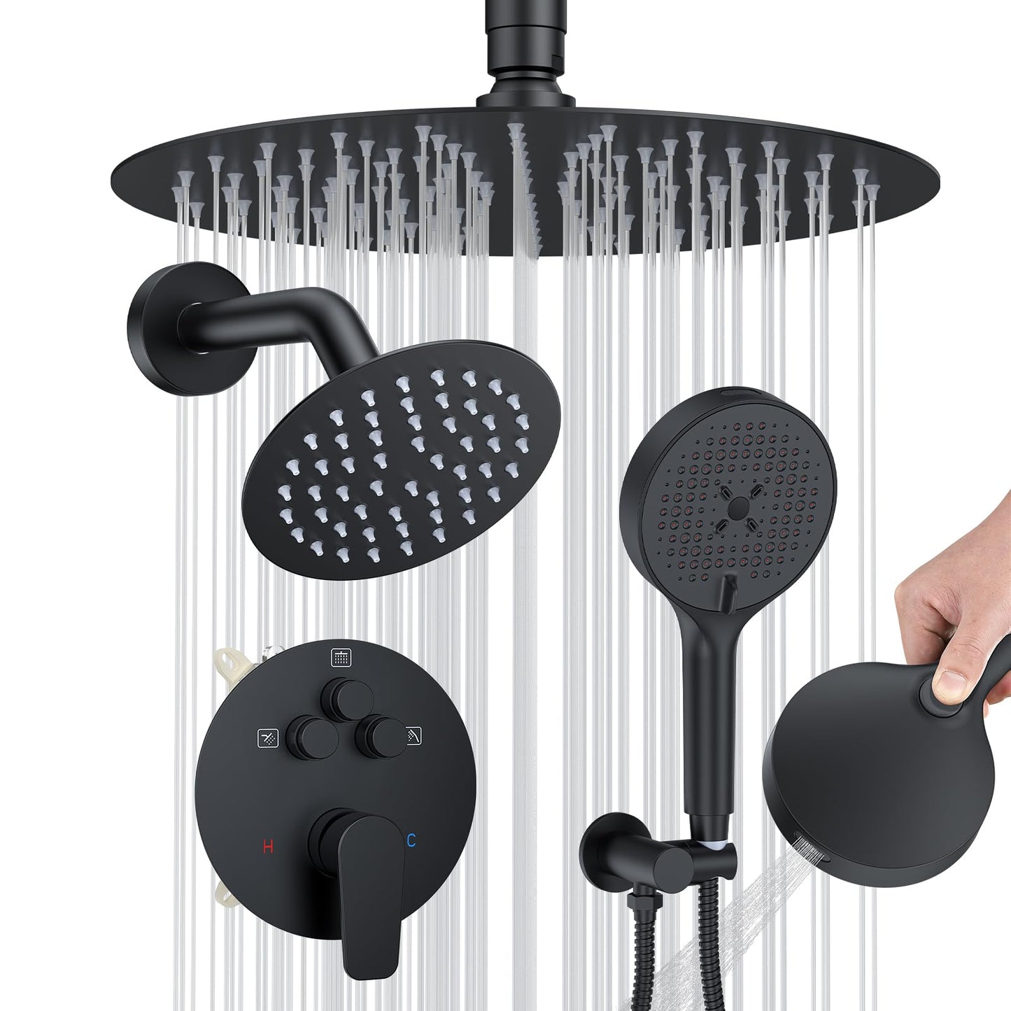 Brushed Nickel Shower Set