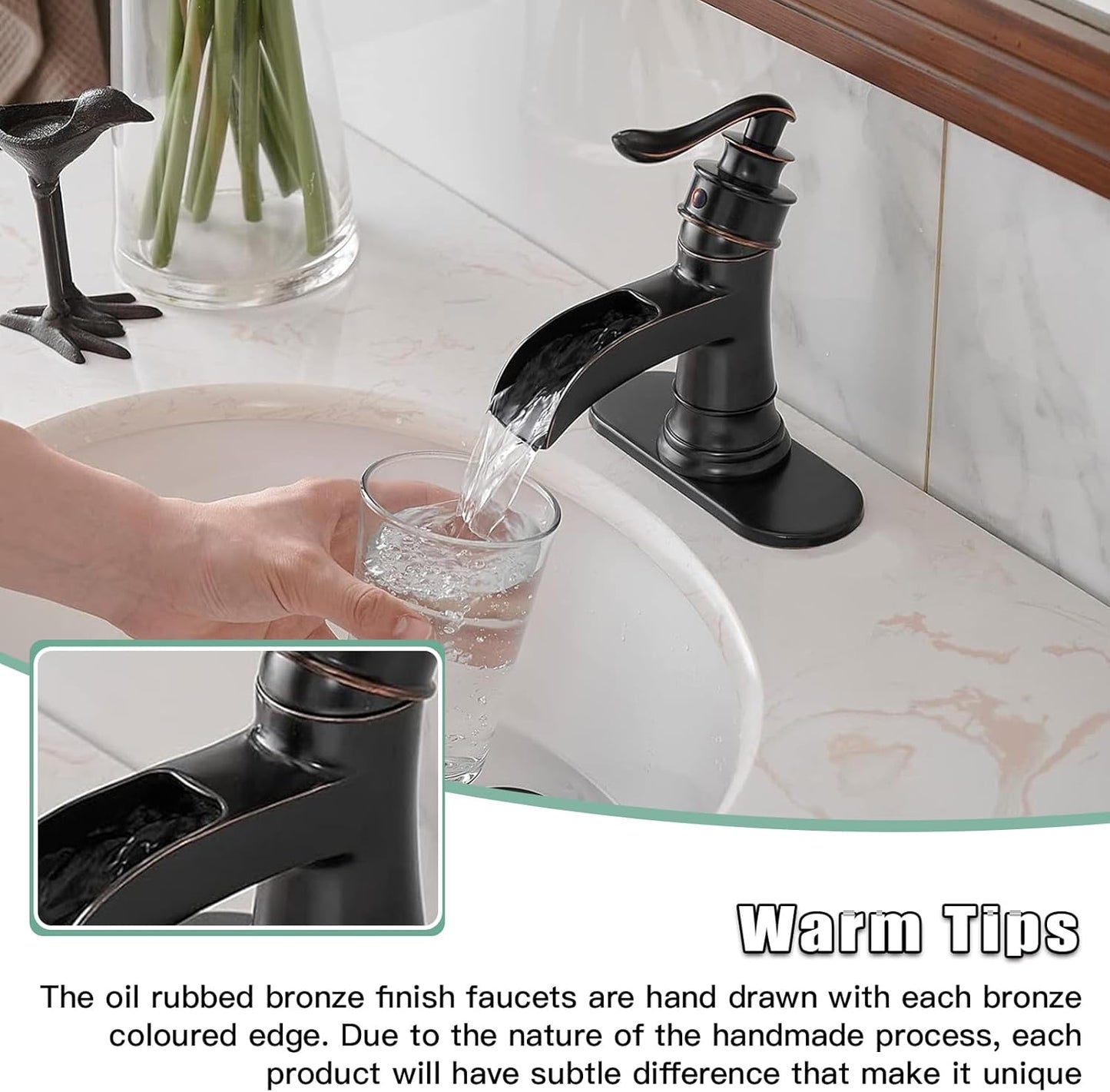 BWE Waterfall Bronze Faucet