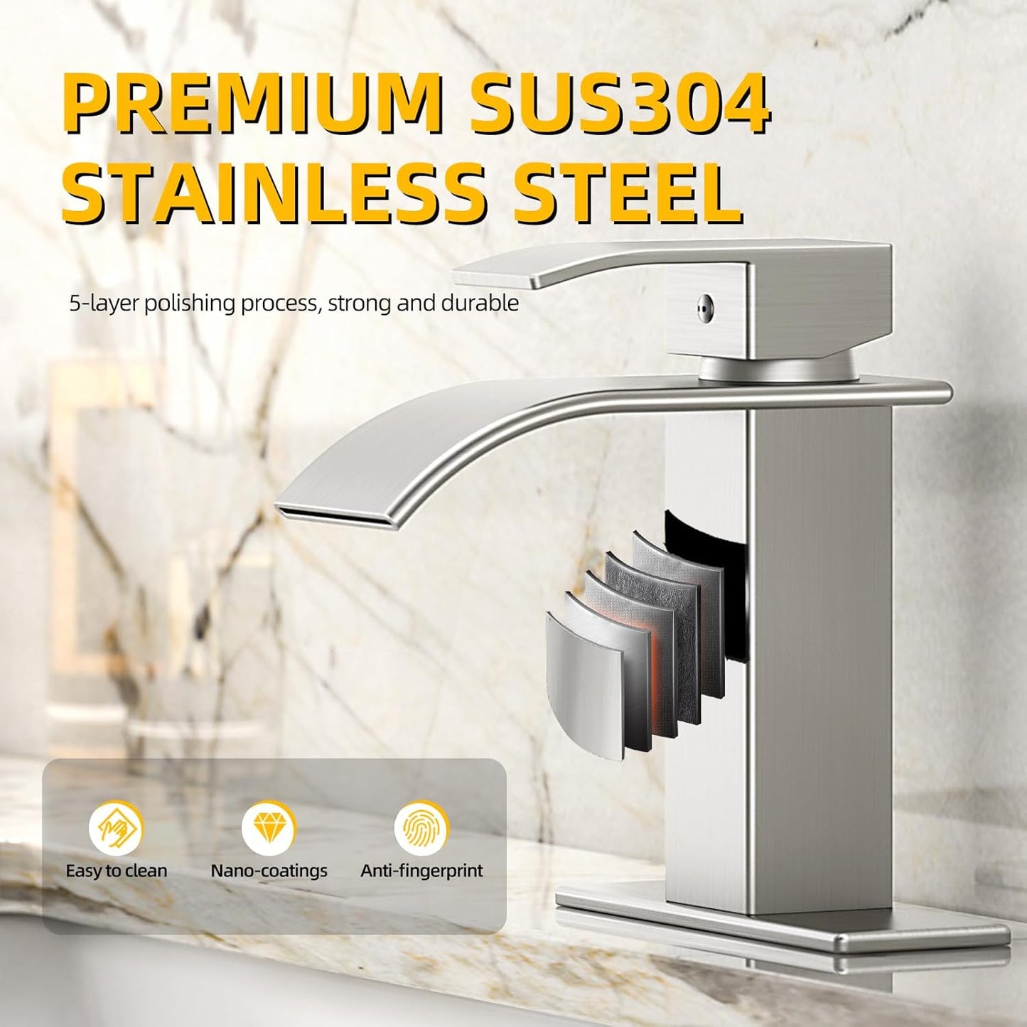 Waterfall Bathroom Faucet
