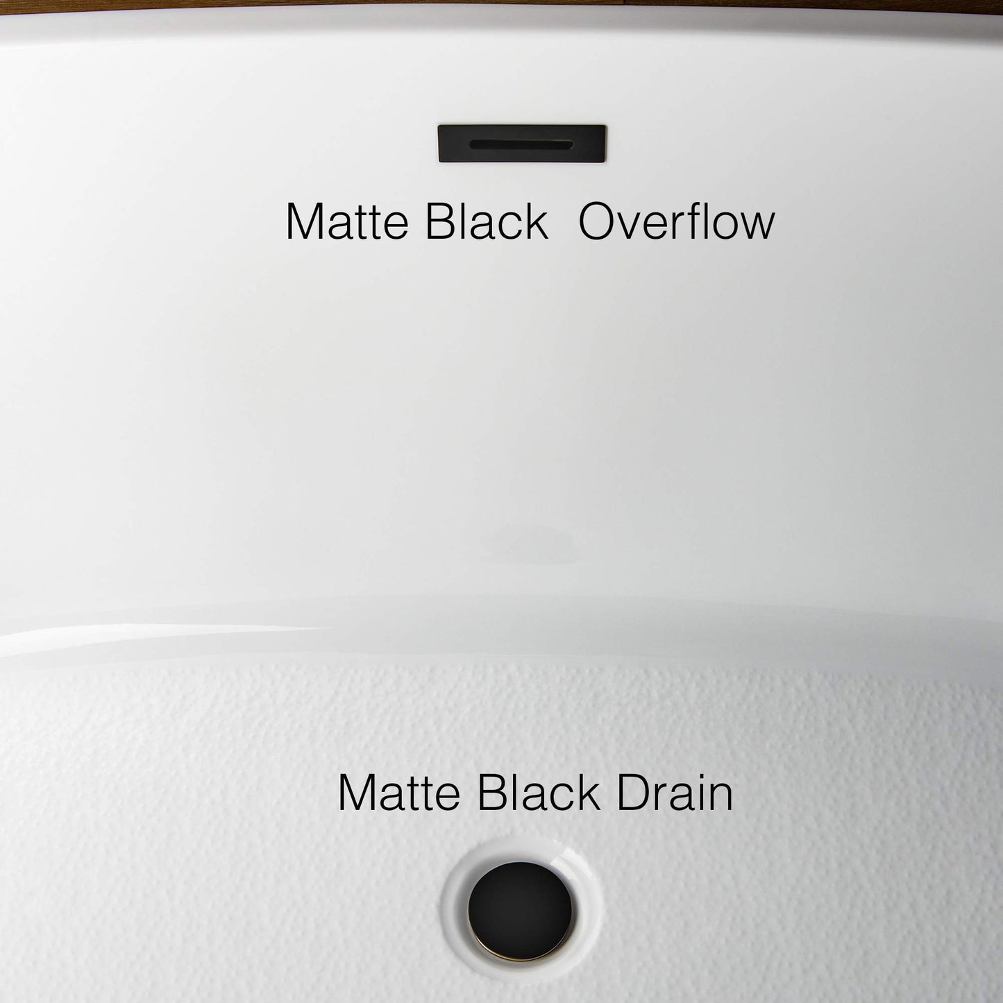 59" WOODBRIDGE Tub - White
