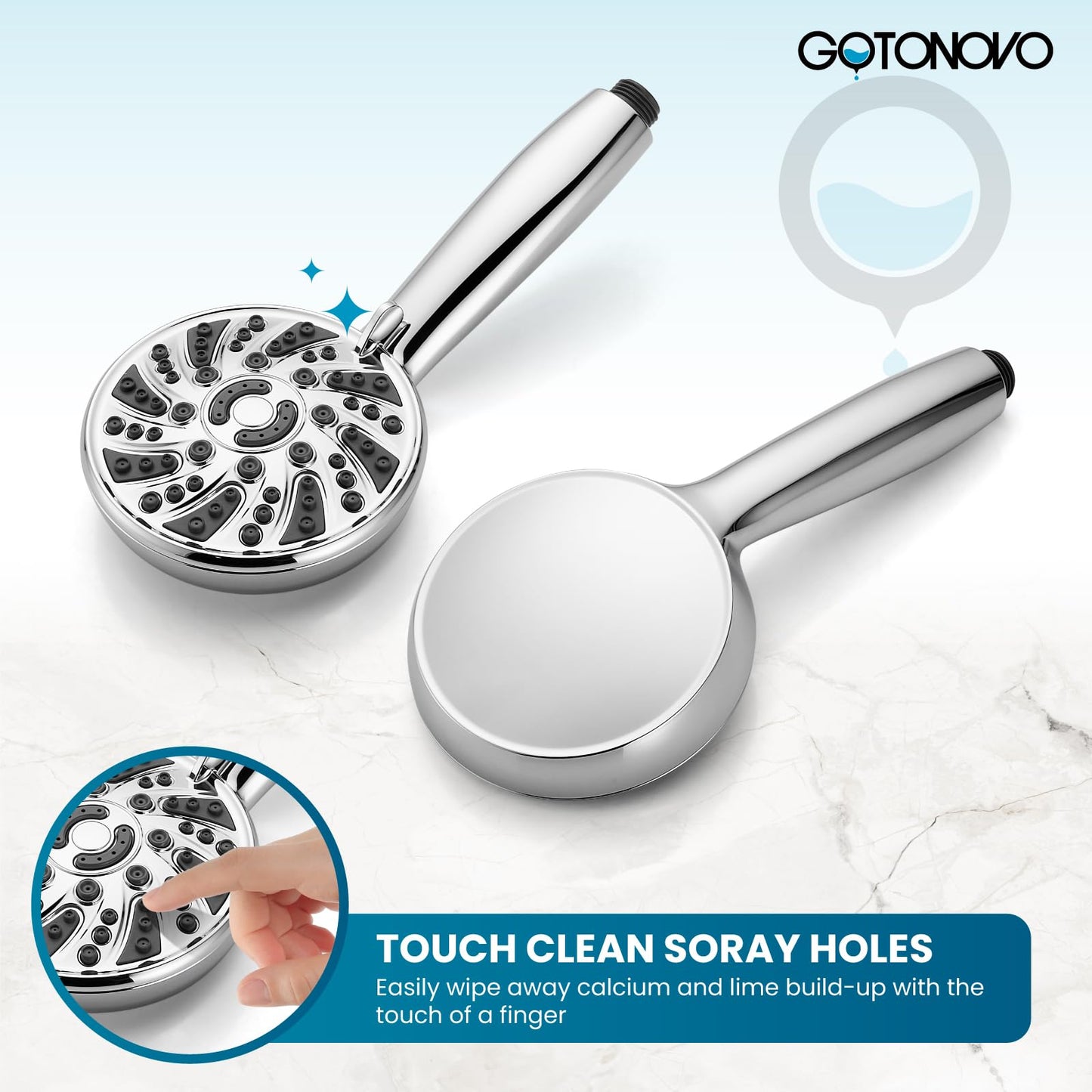gotonovo Matte Black Shower Set