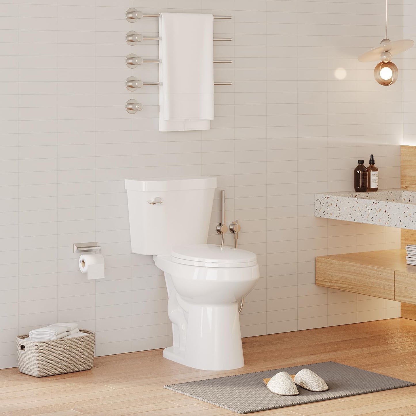 21" ADA Toilet – Dual Flush, White