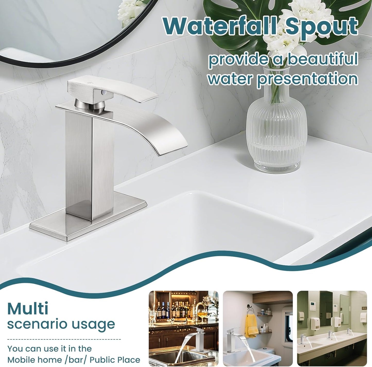 Waterfall Bathroom Faucet
