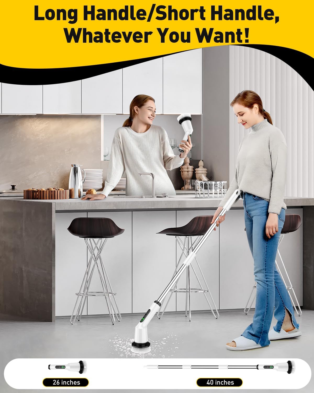 Cordless Electric Spin Scrubber