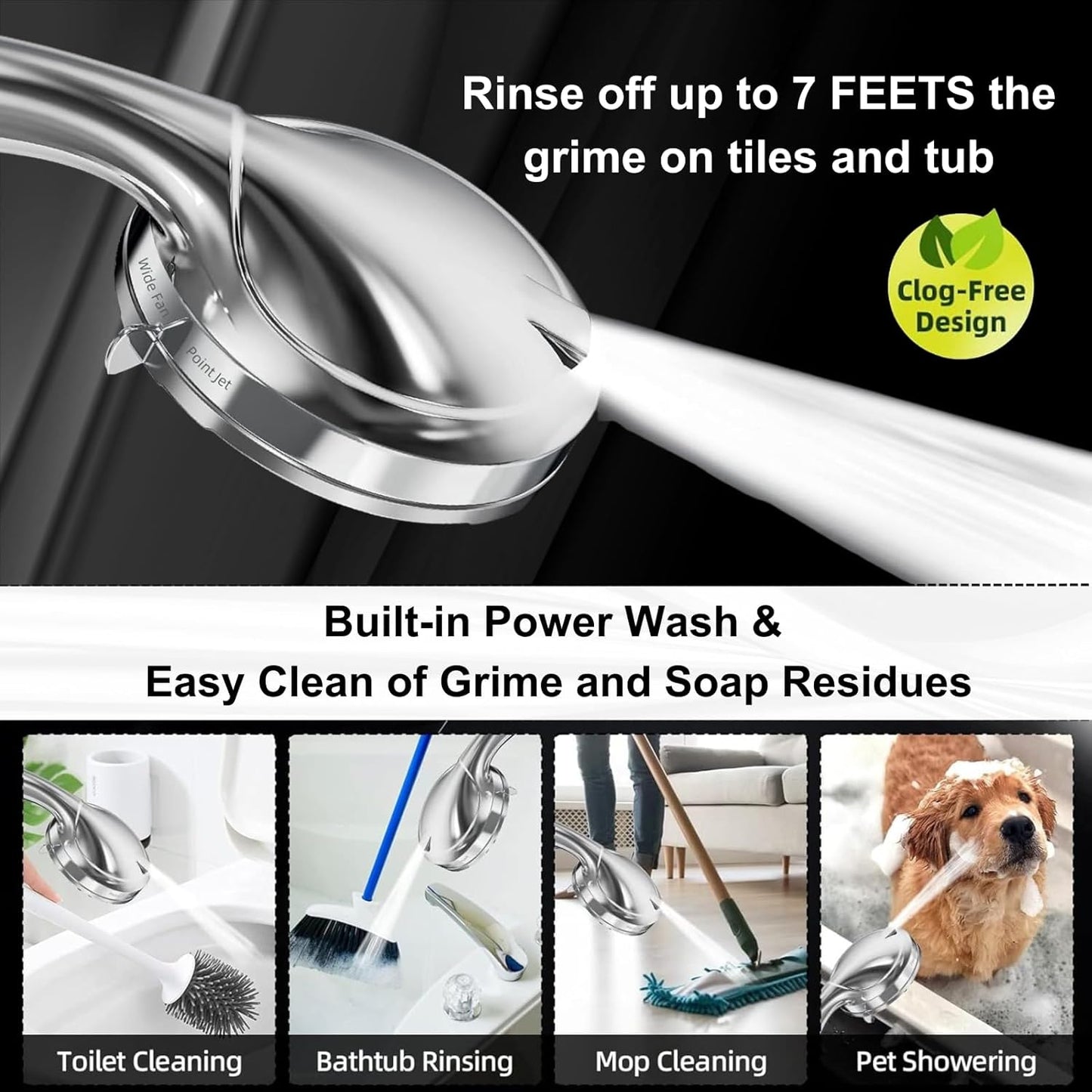 High Pressure Handheld Shower