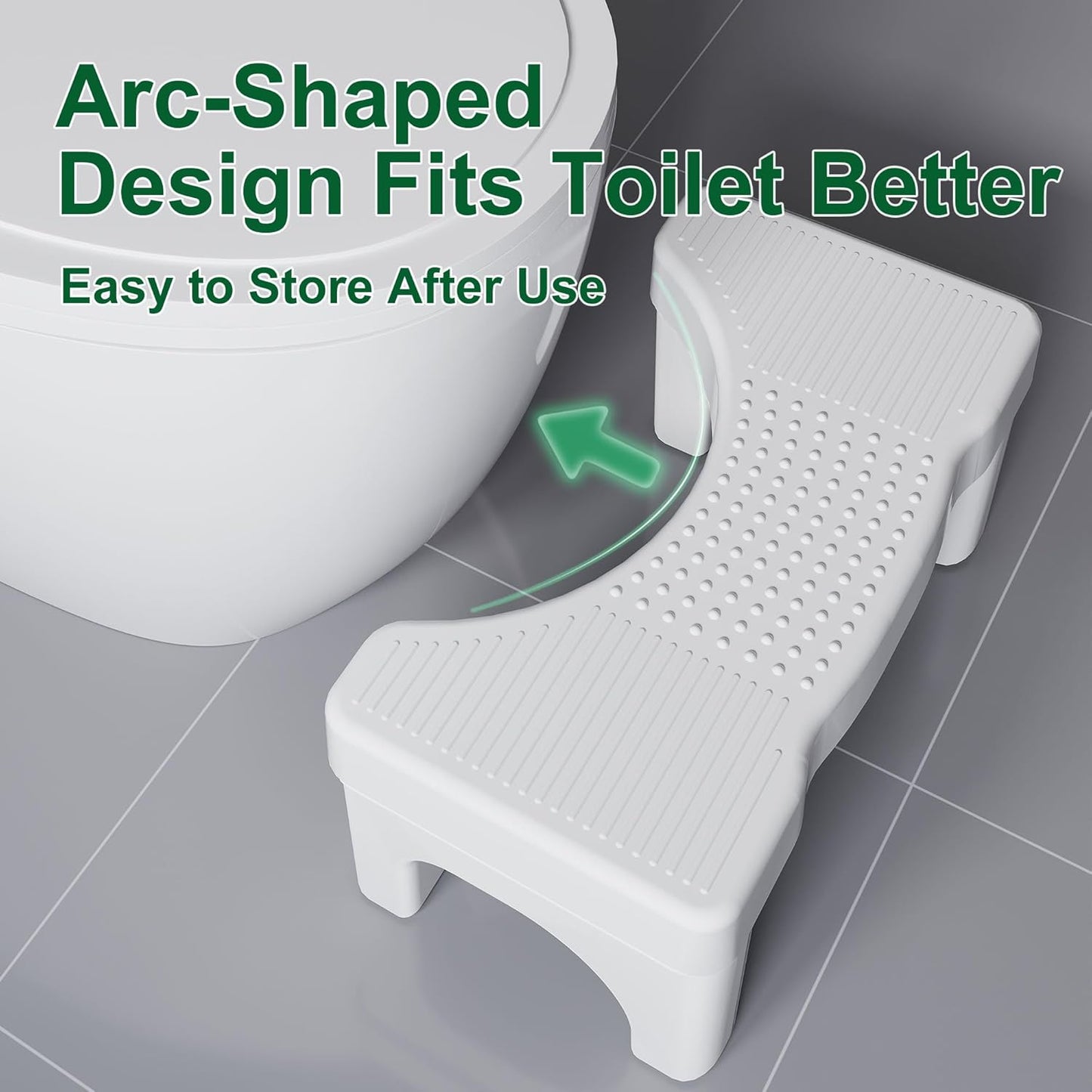 Squat Toilet Stool – Non-Slip