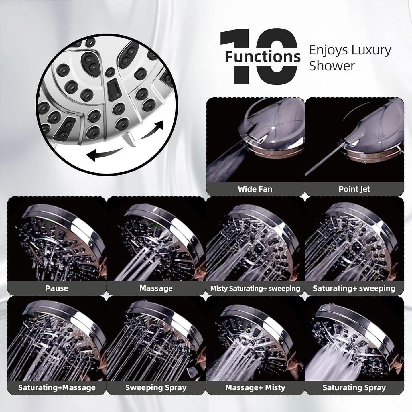 High Pressure Handheld Shower