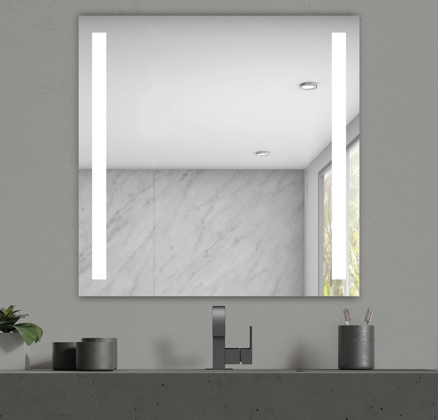 36x36" LED Lighted Bathroom Mirror