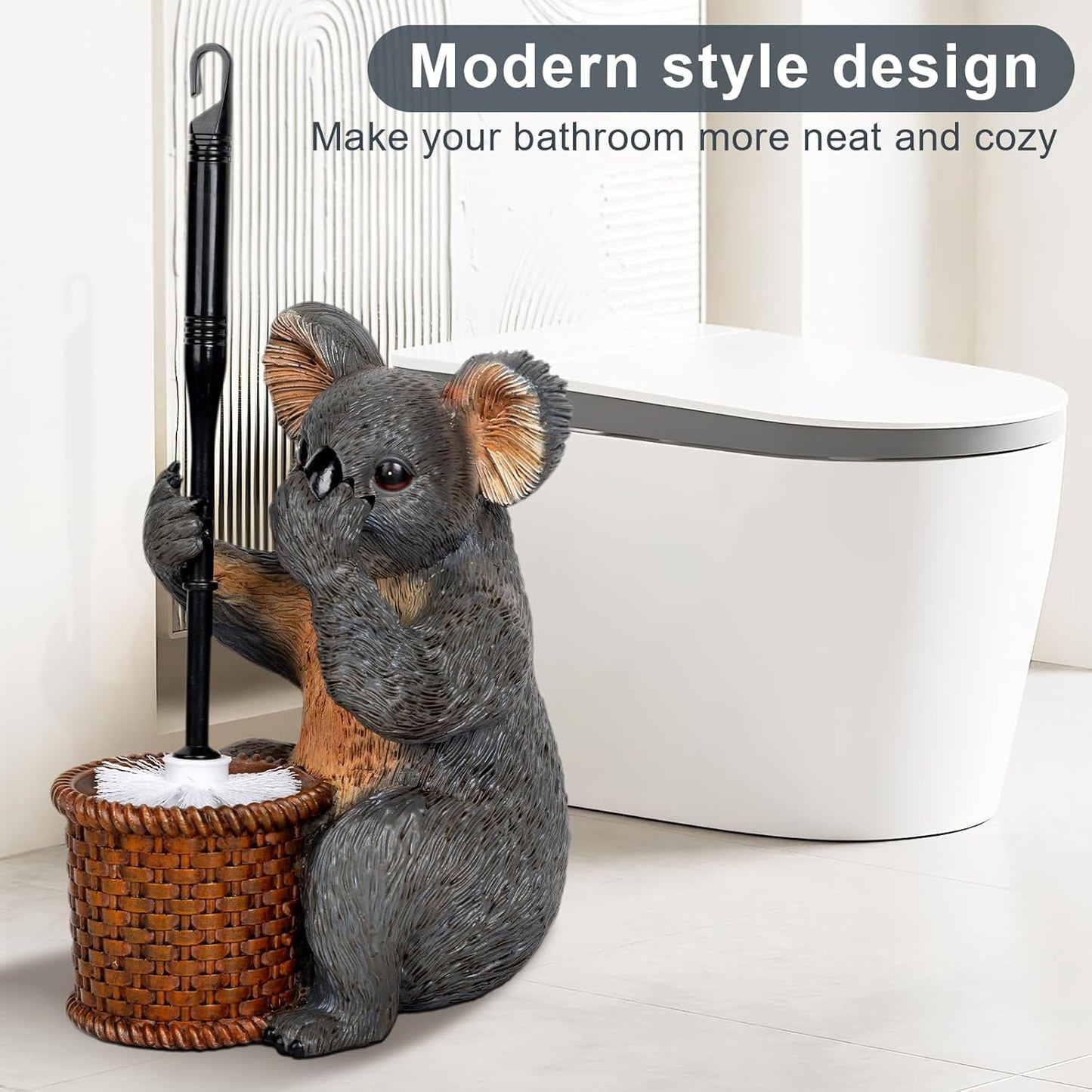 Koala Toilet Brush Set – Durable