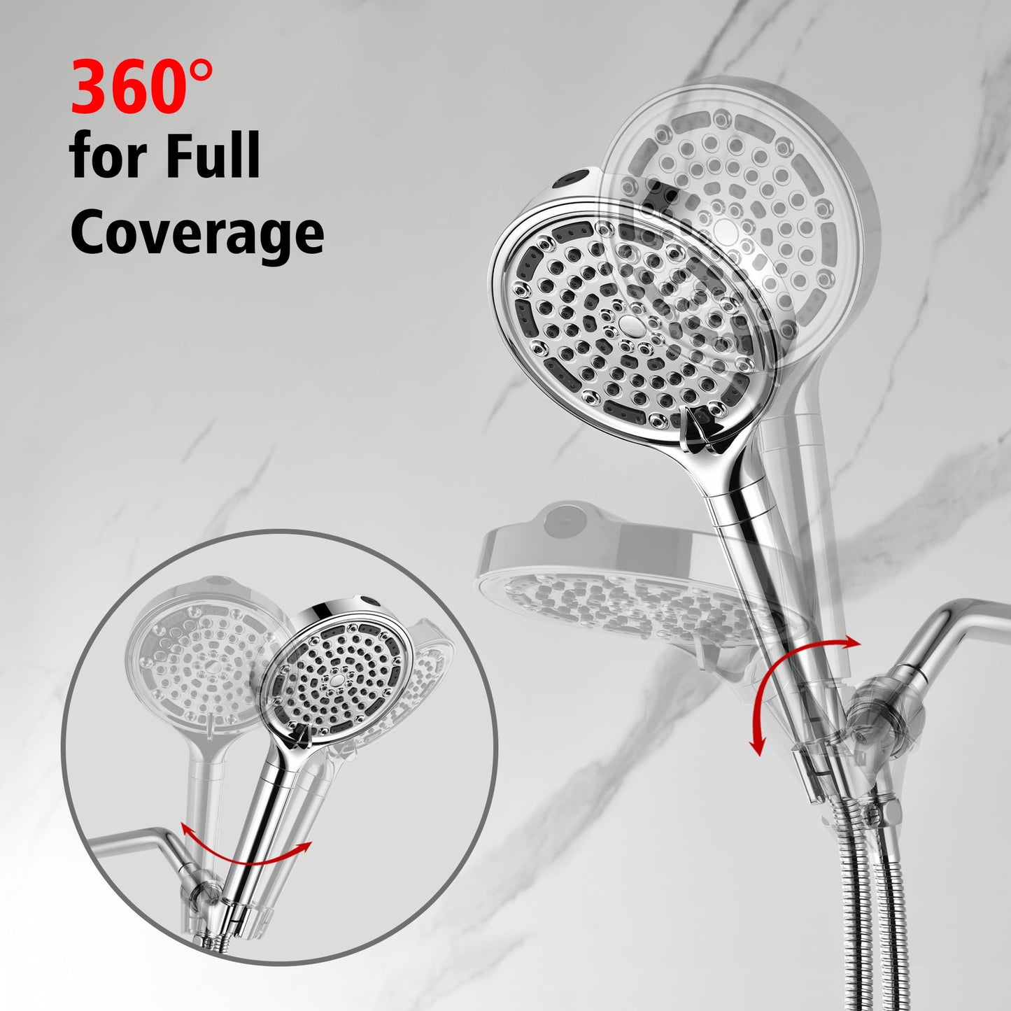Brushed Gold Shower Set