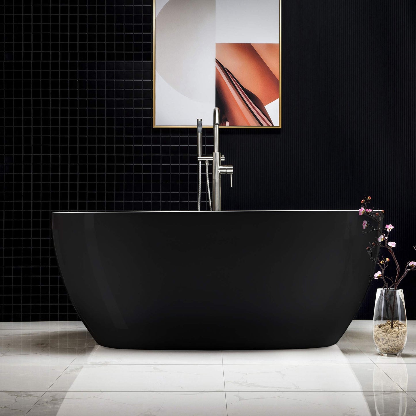 59" WOODBRIDGE Tub - White