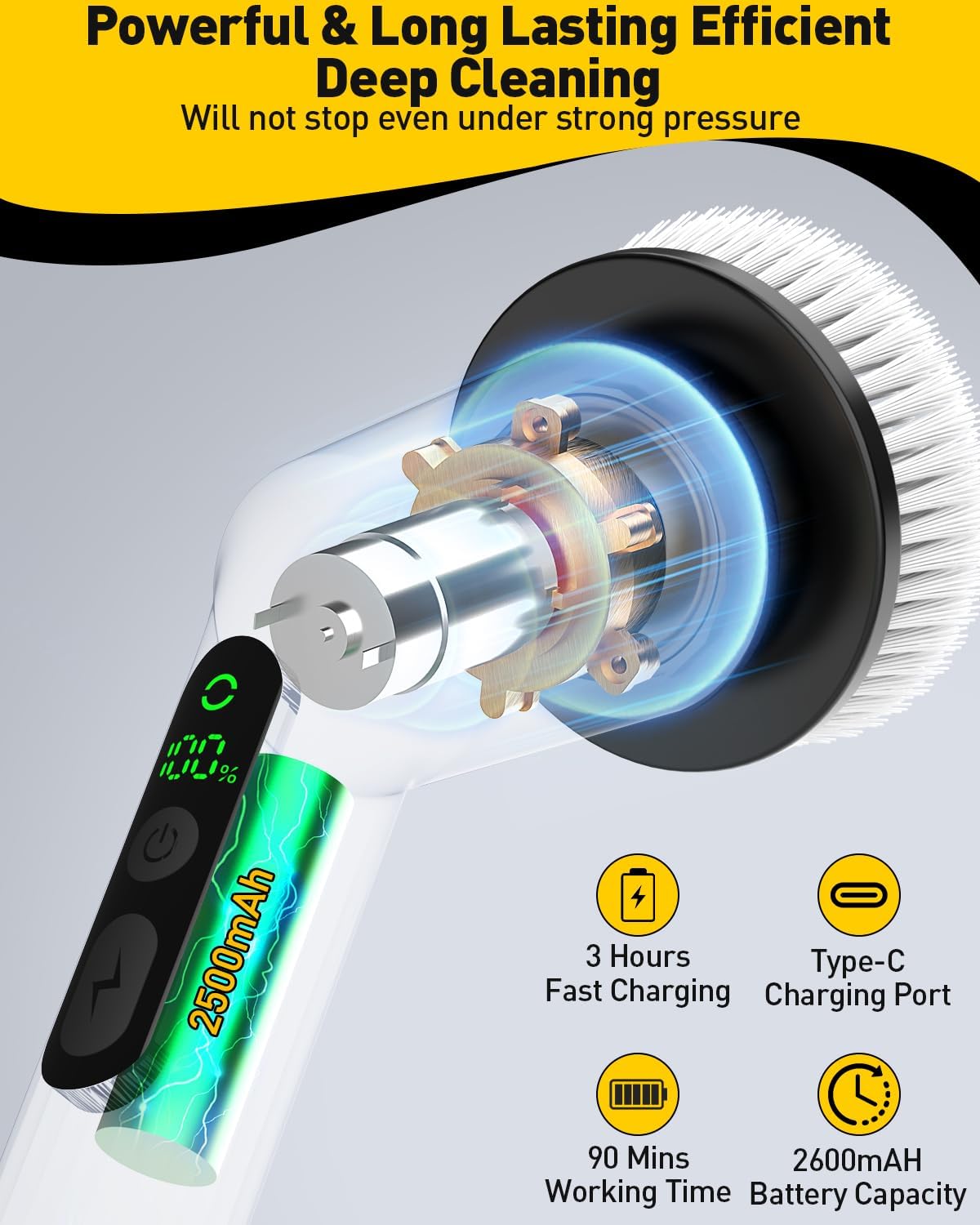 Cordless Electric Spin Scrubber