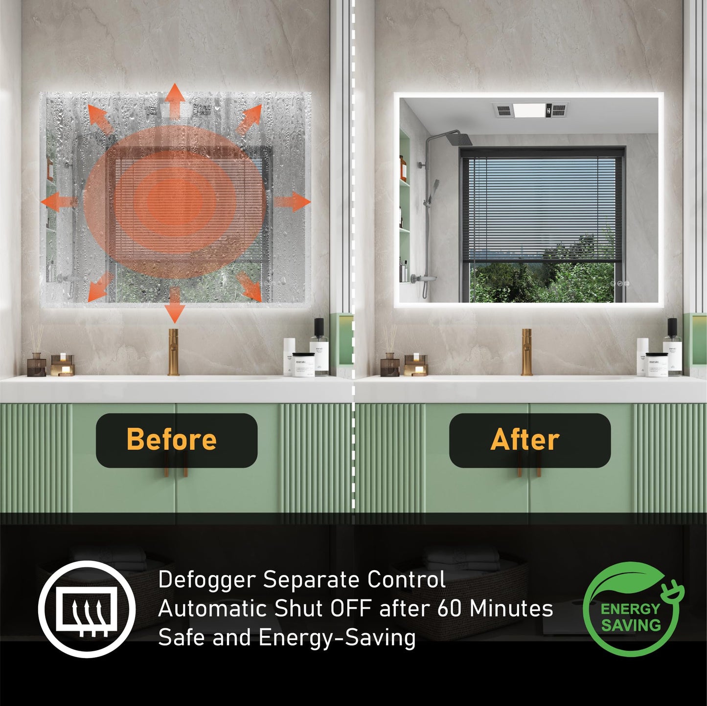 WELLFOR LED Mirror – Anti-Fog