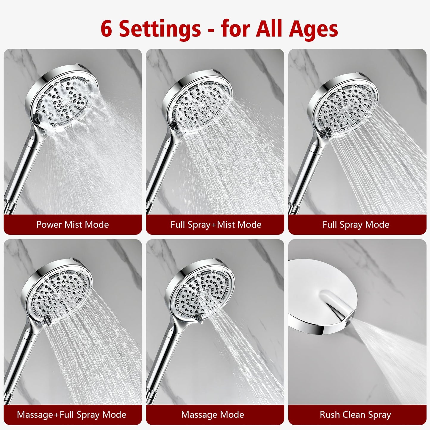 Brushed Gold Shower Set