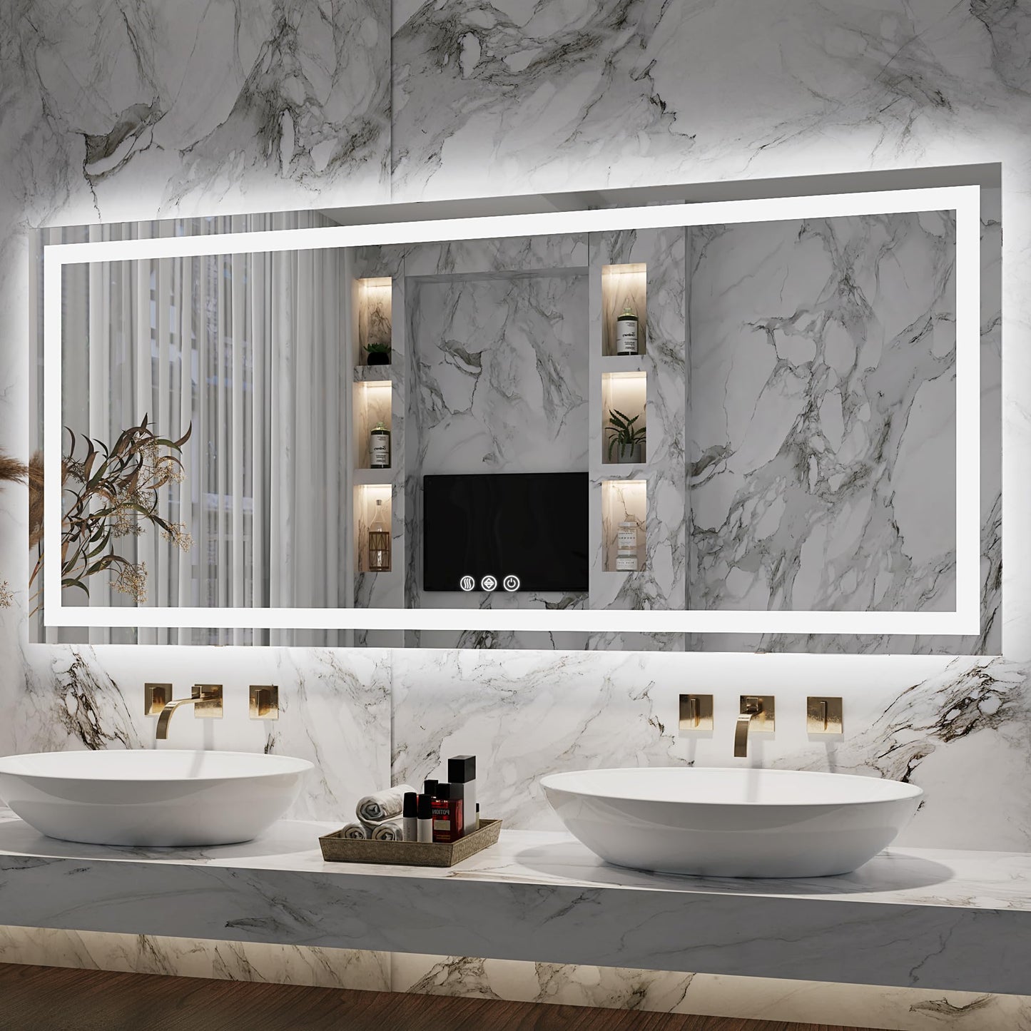 Antok 36x48 LED Bathroom Mirror