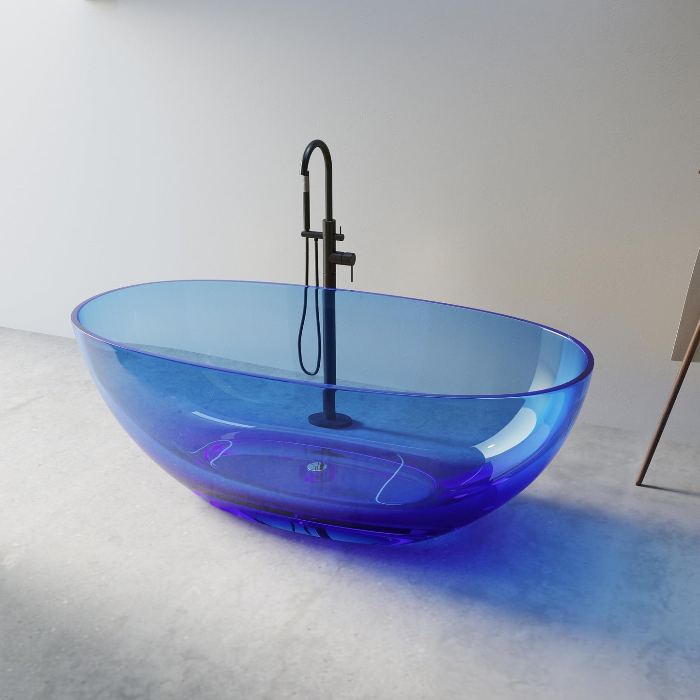 71" Stone Bathtub - Grey