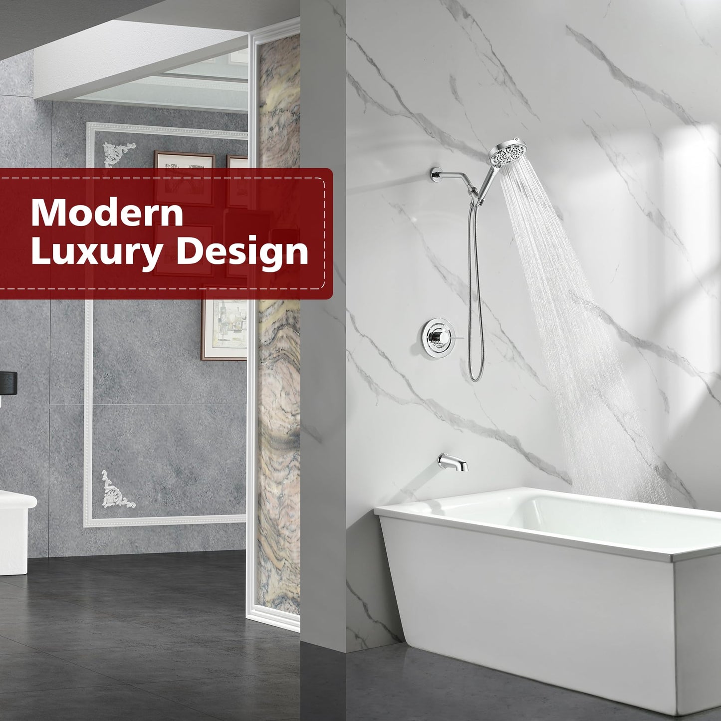 Brushed Gold Shower Set