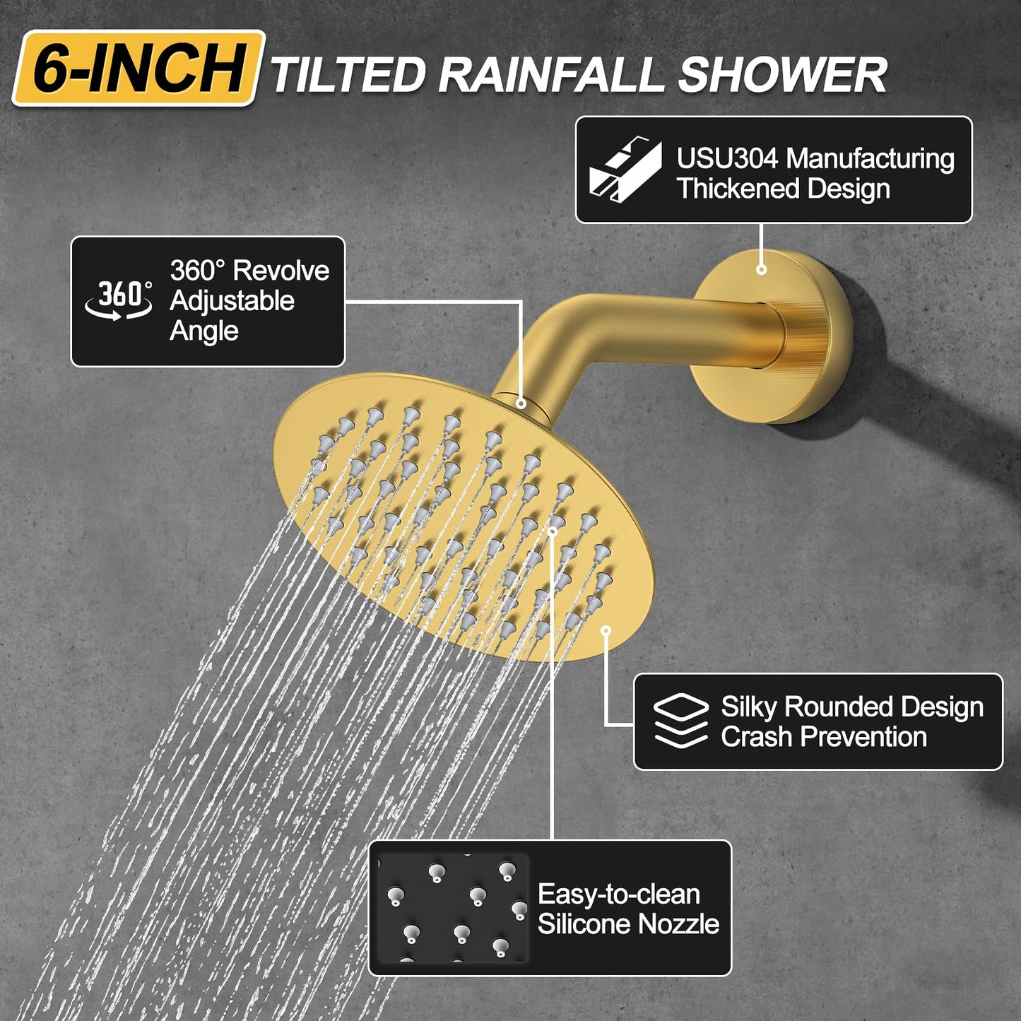 Brushed Nickel Shower Set