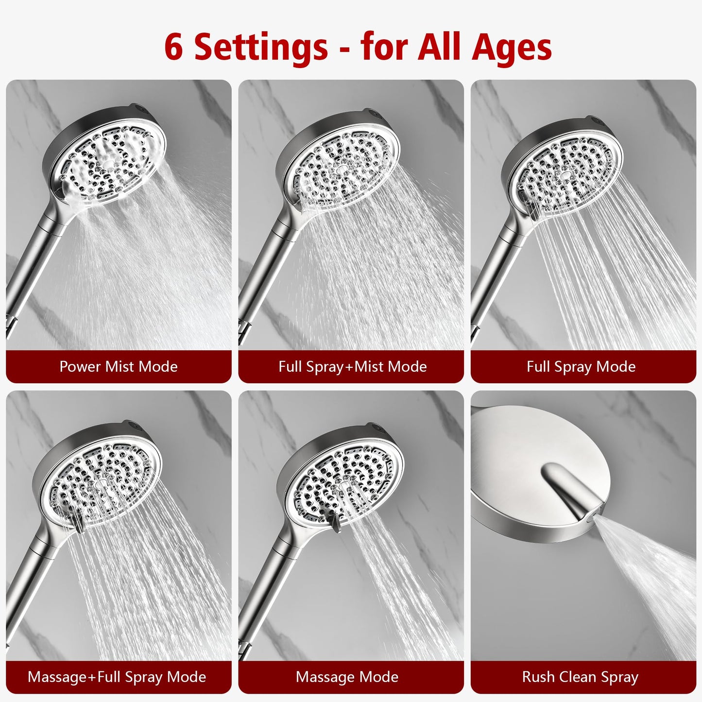 Brushed Gold Shower Set