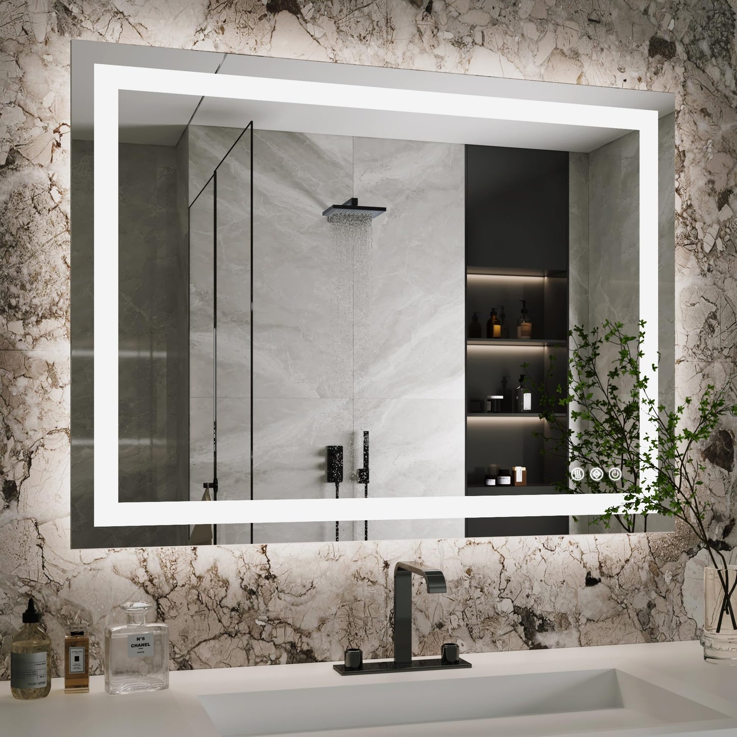 Antok 36x48 LED Bathroom Mirror